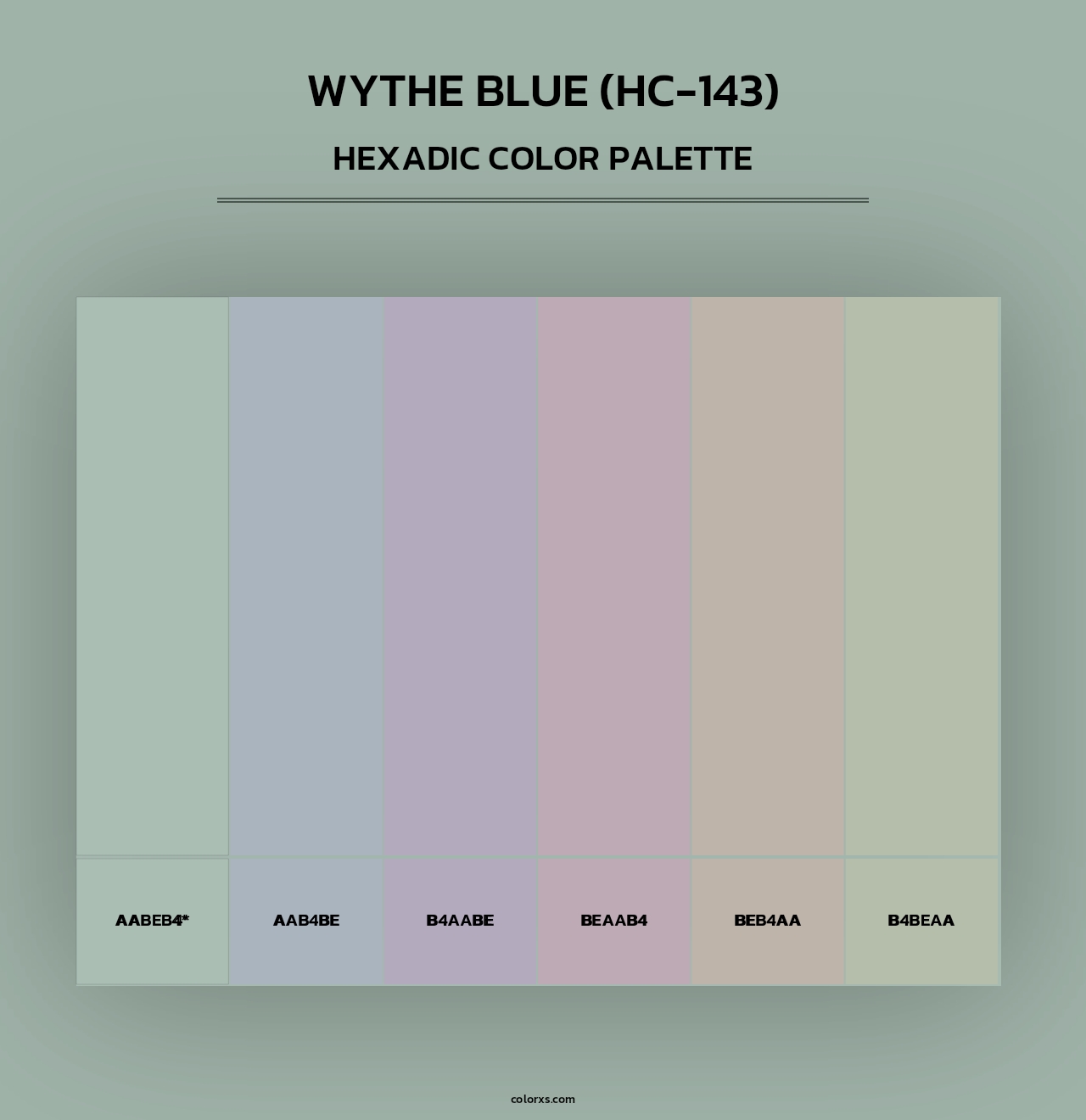 Wythe Blue (HC-143) - Hexadic Color Palette