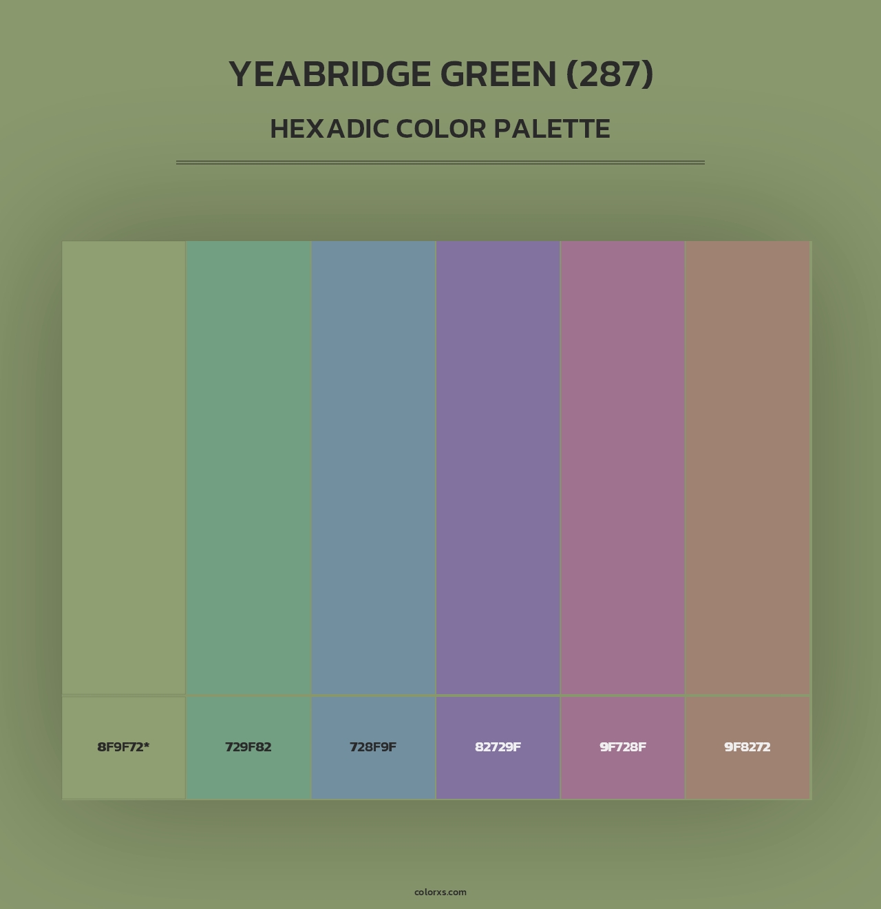 Yeabridge Green (287) - Hexadic Color Palette