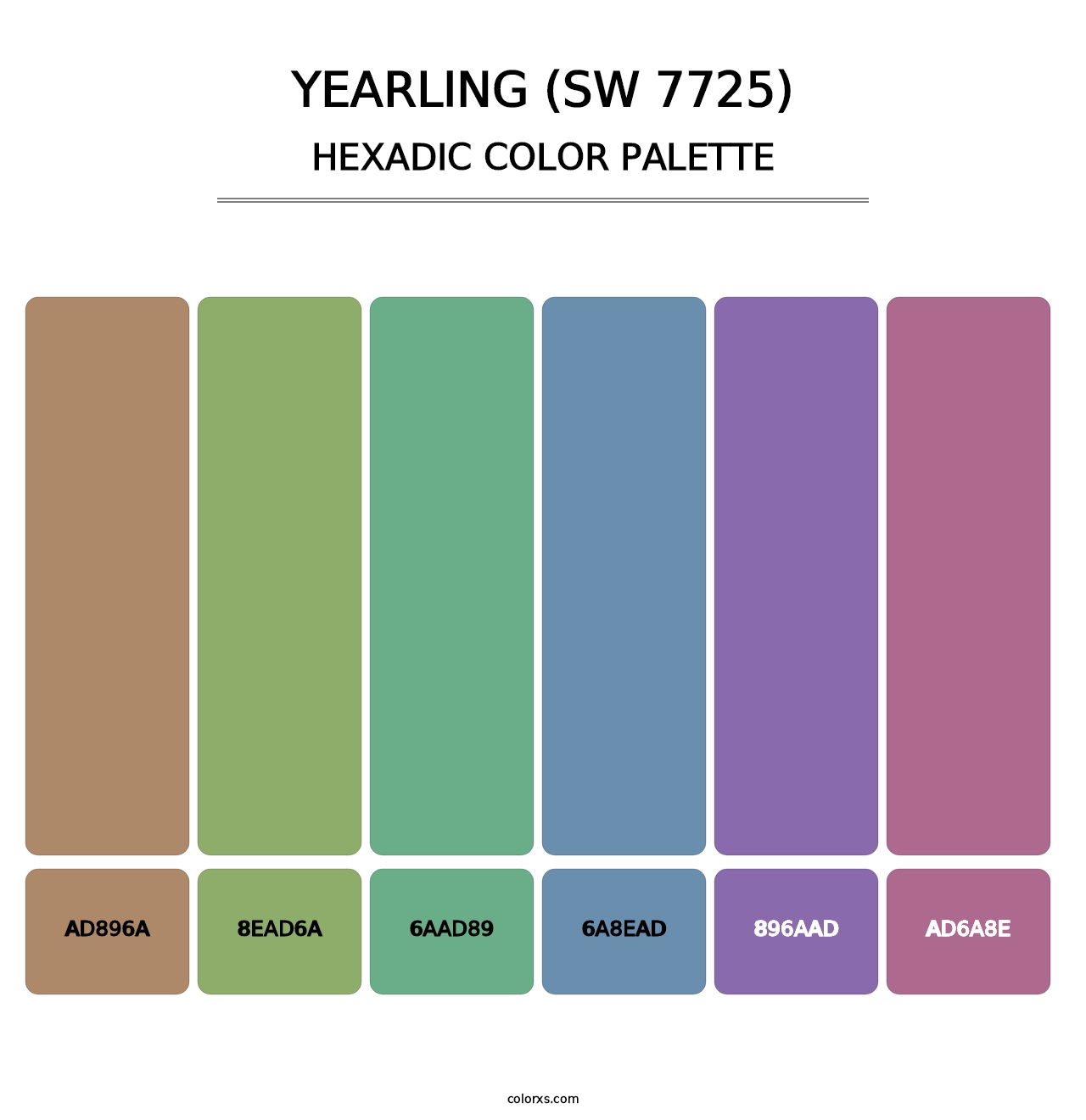 Yearling (SW 7725) - Hexadic Color Palette