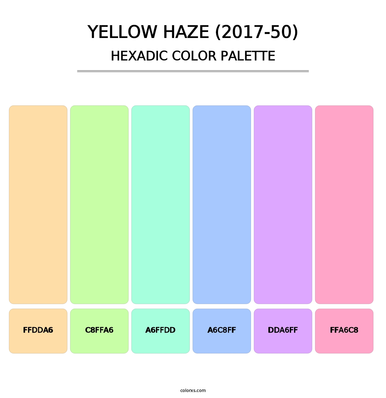 Yellow Haze (2017-50) - Hexadic Color Palette