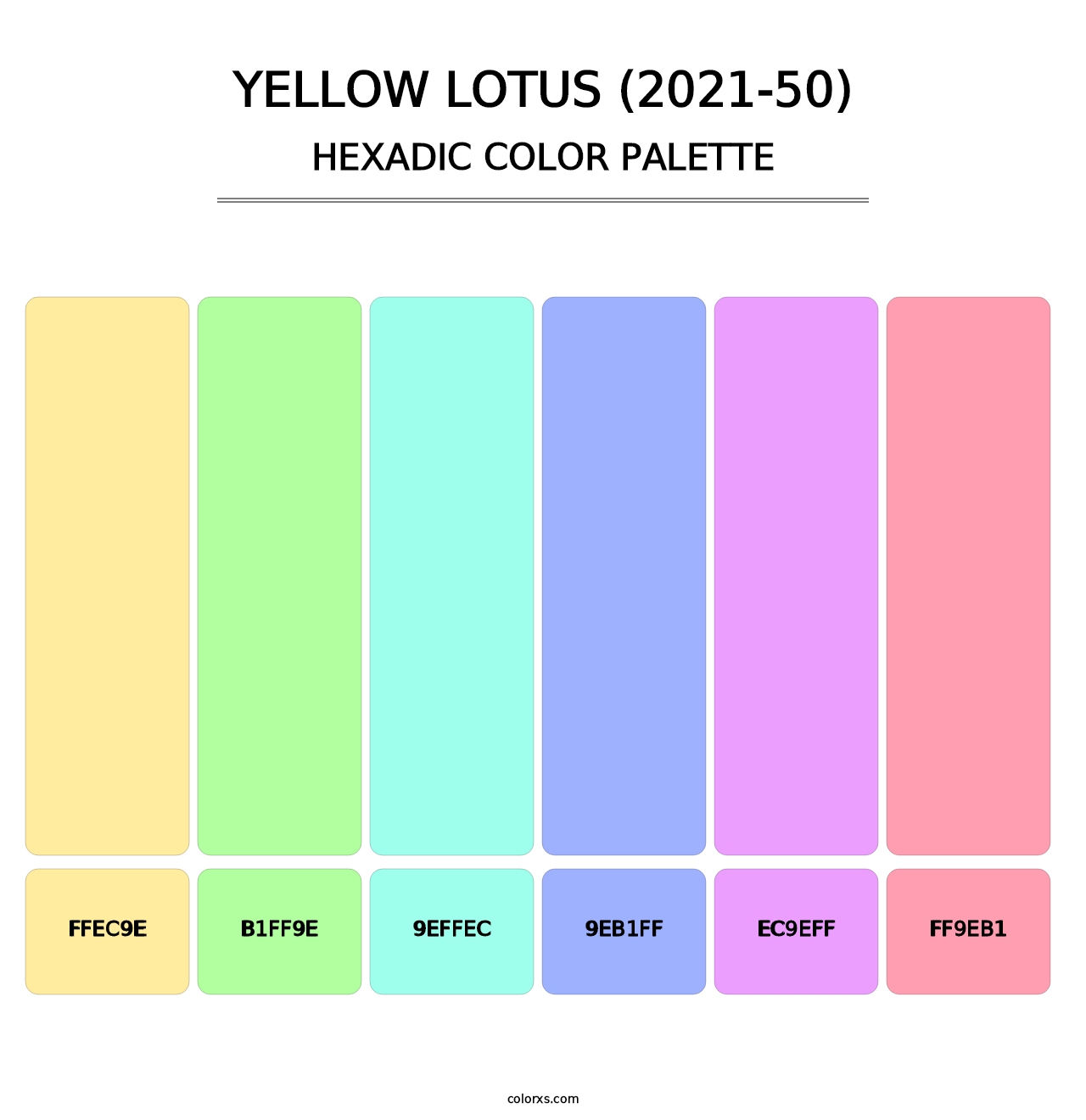 Yellow Lotus (2021-50) - Hexadic Color Palette