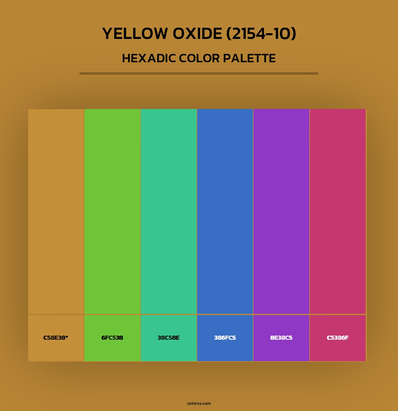 Yellow Oxide (2154-10) - Hexadic Color Palette