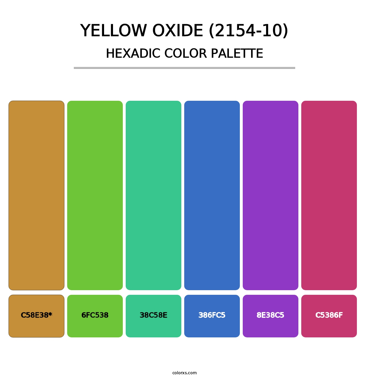 Yellow Oxide (2154-10) - Hexadic Color Palette