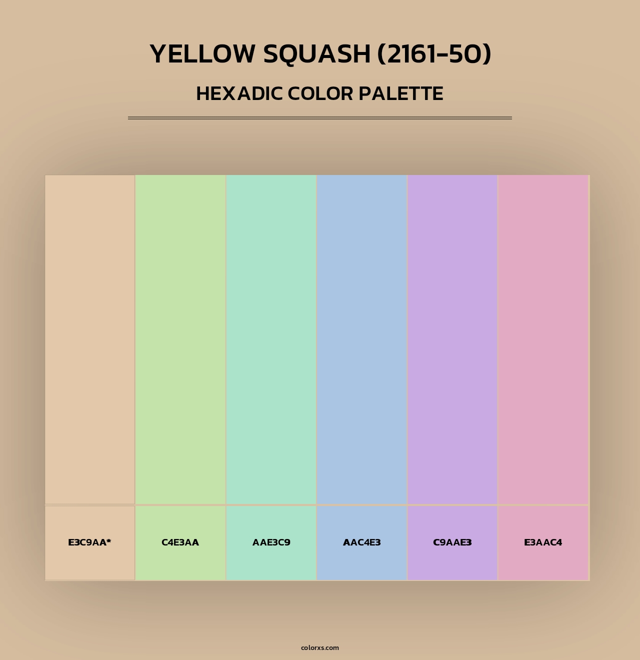 Yellow Squash (2161-50) - Hexadic Color Palette