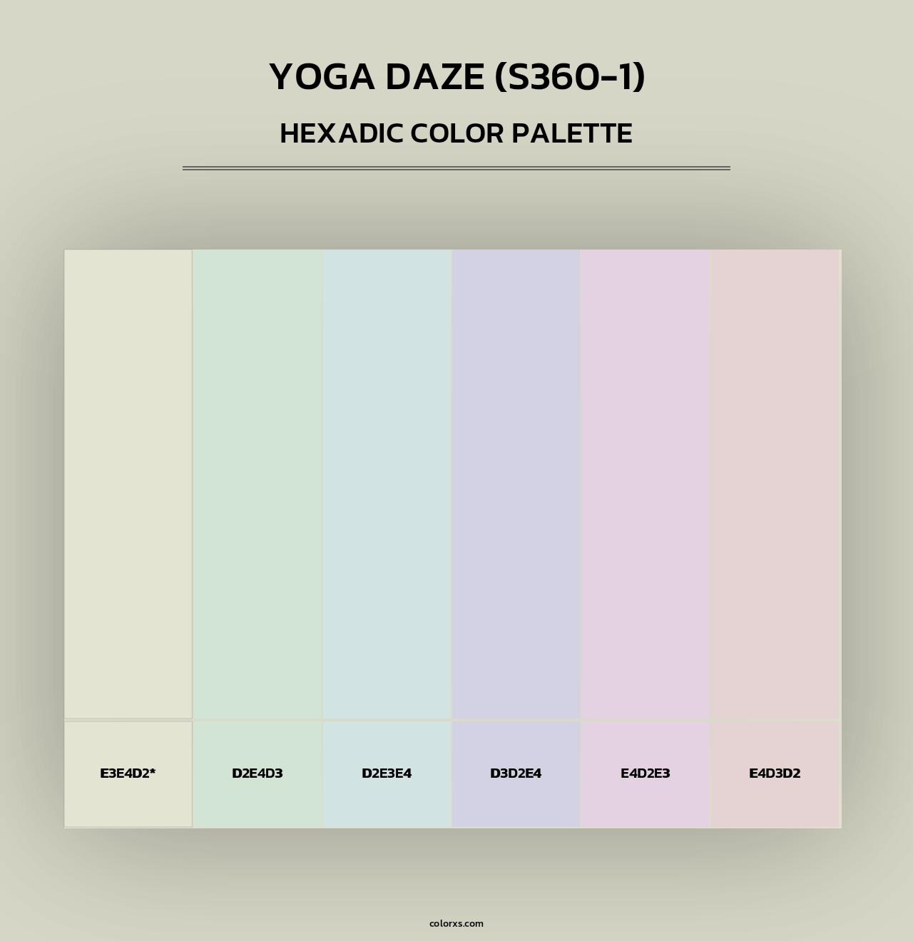 Yoga Daze (S360-1) - Hexadic Color Palette