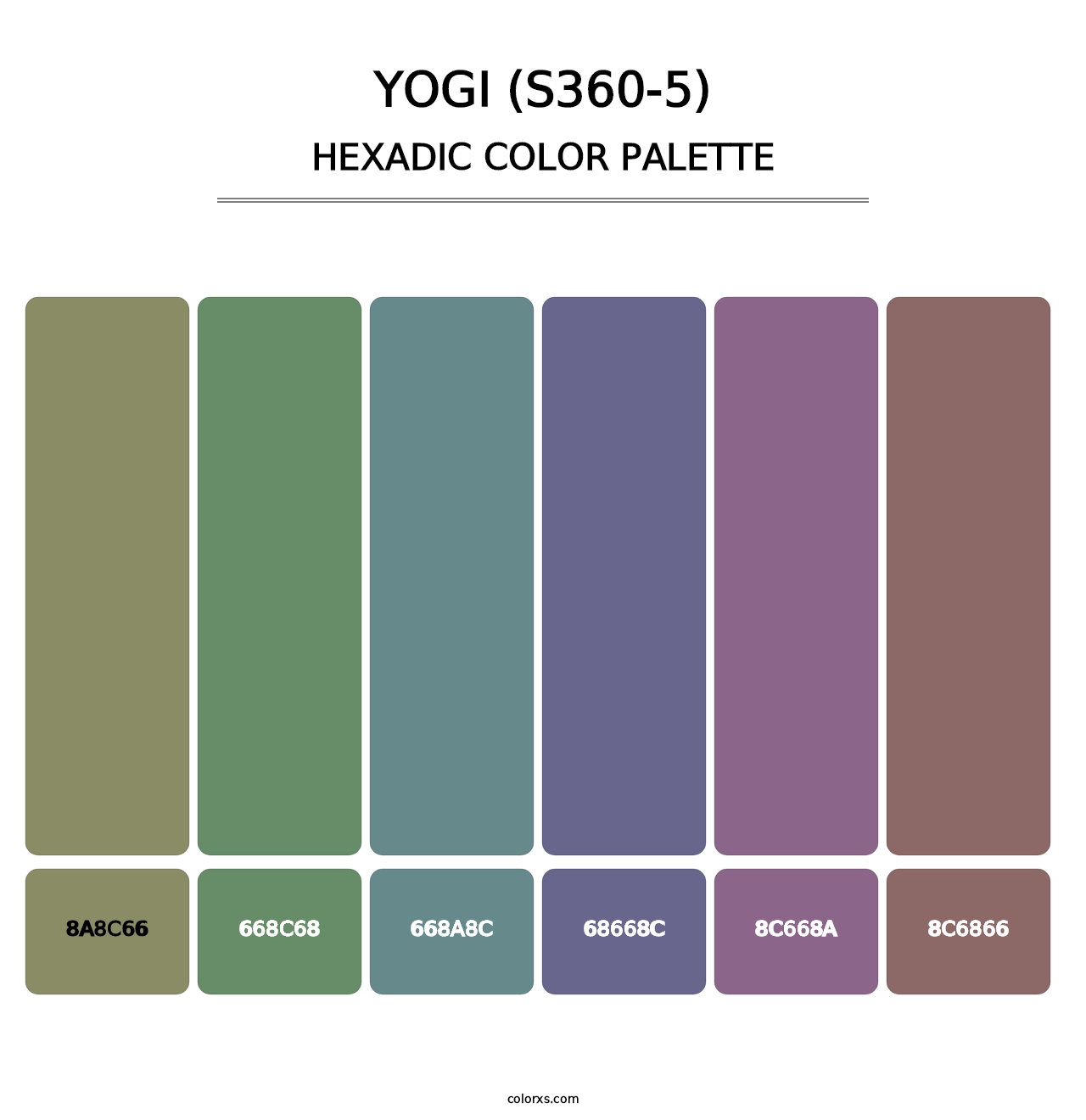 Yogi (S360-5) - Hexadic Color Palette