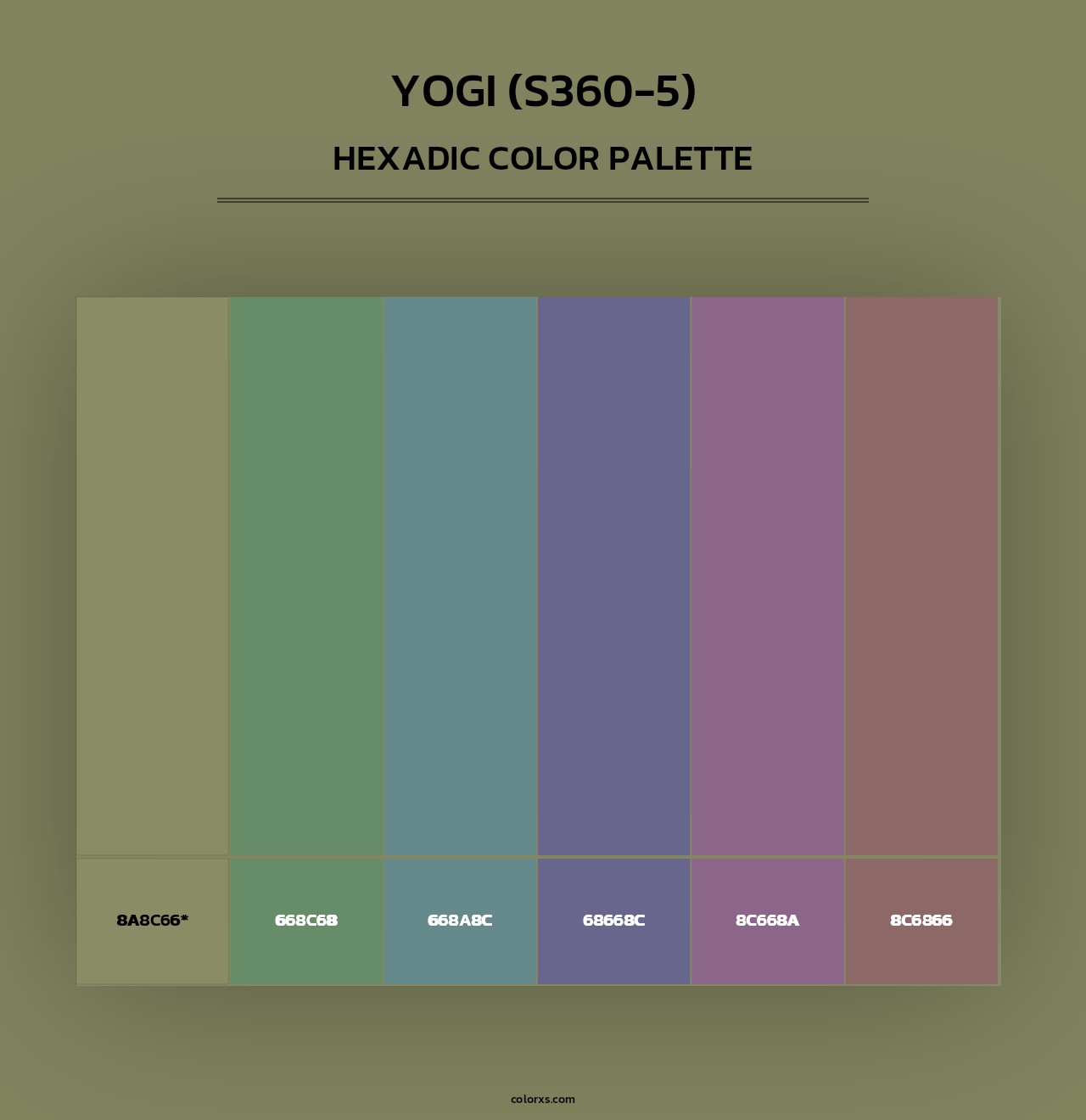 Yogi (S360-5) - Hexadic Color Palette