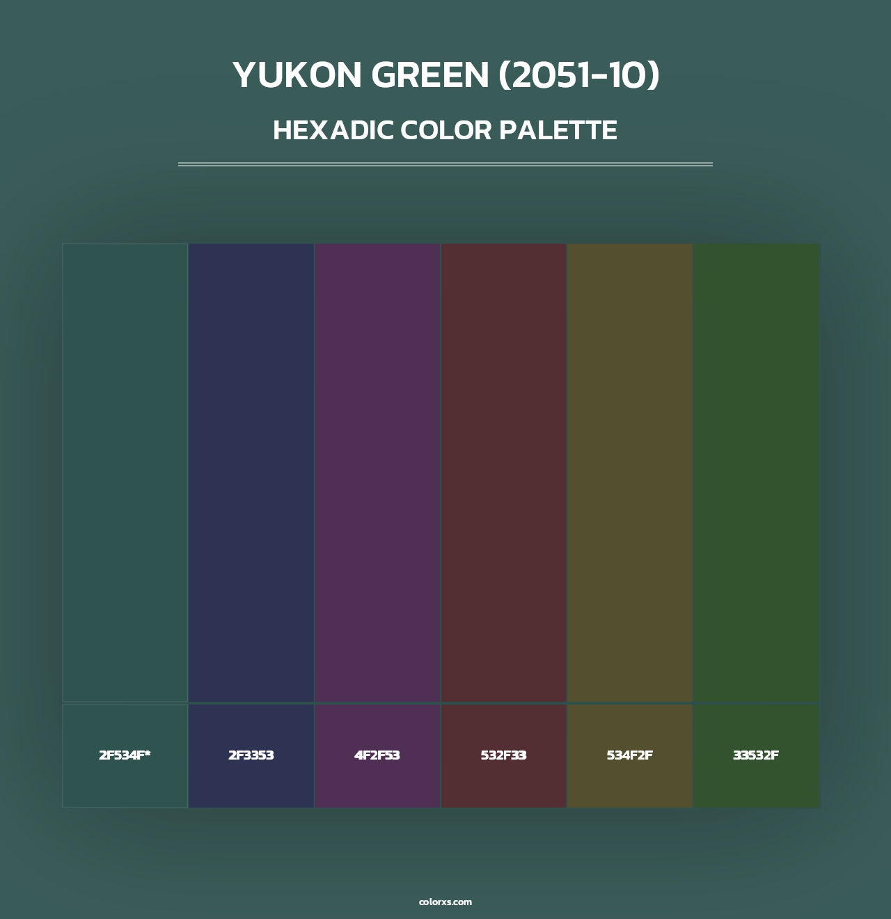 Yukon Green (2051-10) - Hexadic Color Palette