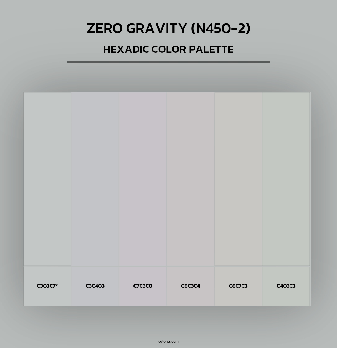 Zero Gravity (N450-2) - Hexadic Color Palette