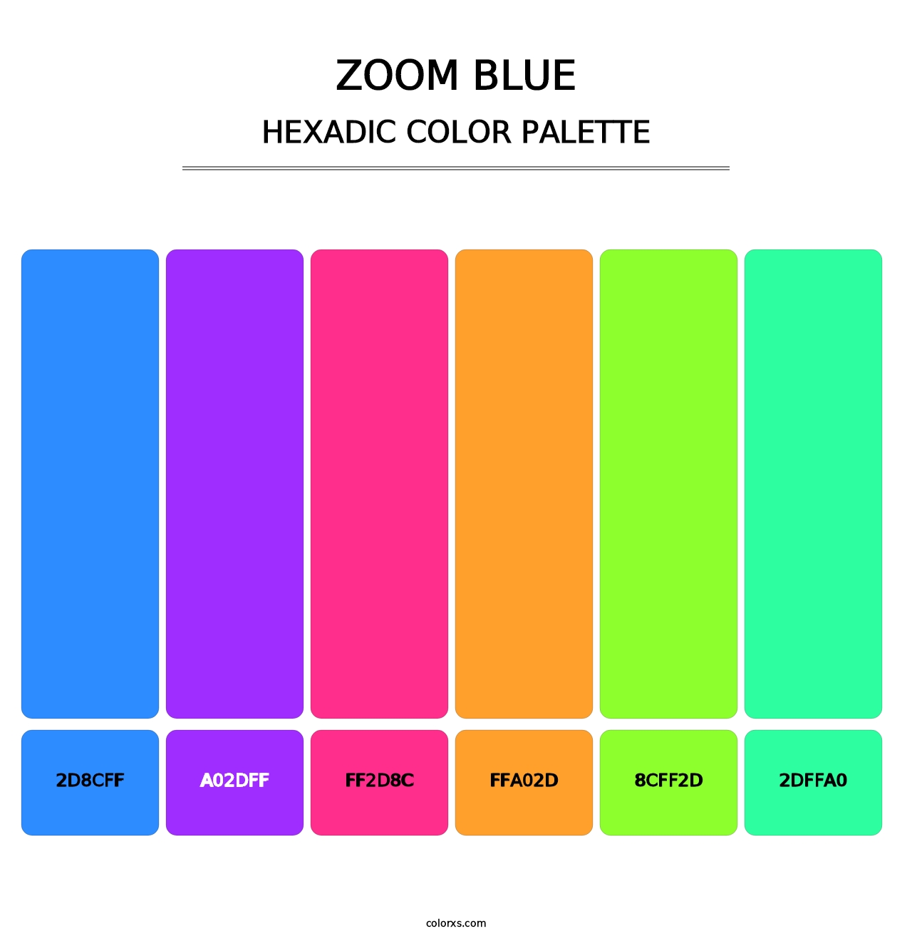 Zoom Blue - Hexadic Color Palette