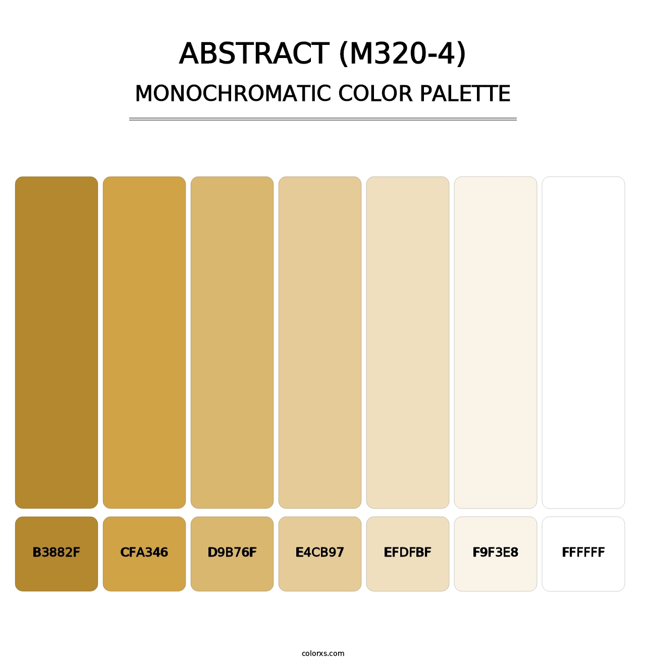 Abstract (M320-4) - Monochromatic Color Palette
