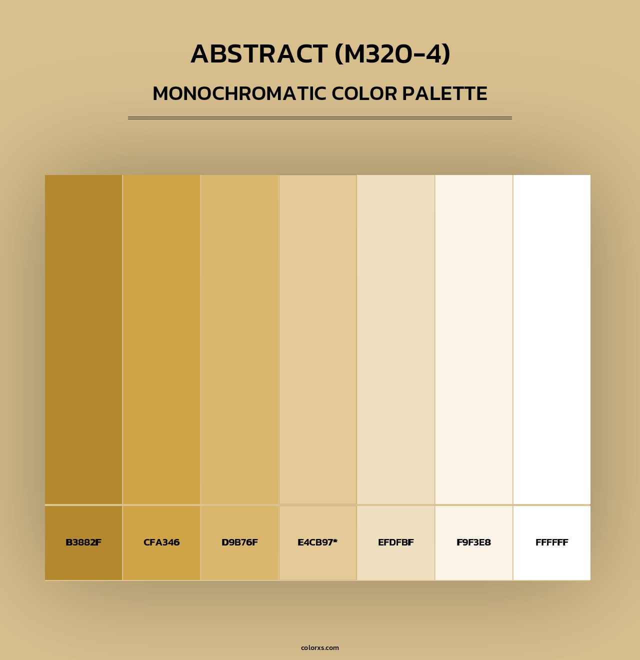 Abstract (M320-4) - Monochromatic Color Palette