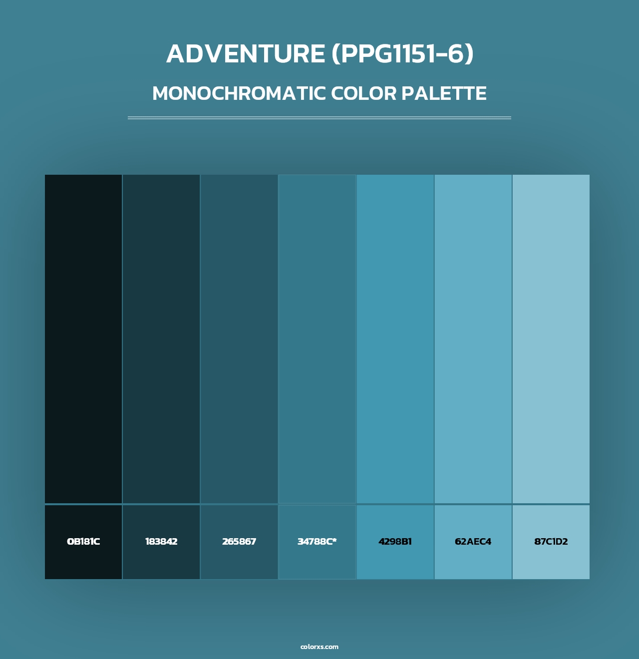 Adventure (PPG1151-6) - Monochromatic Color Palette