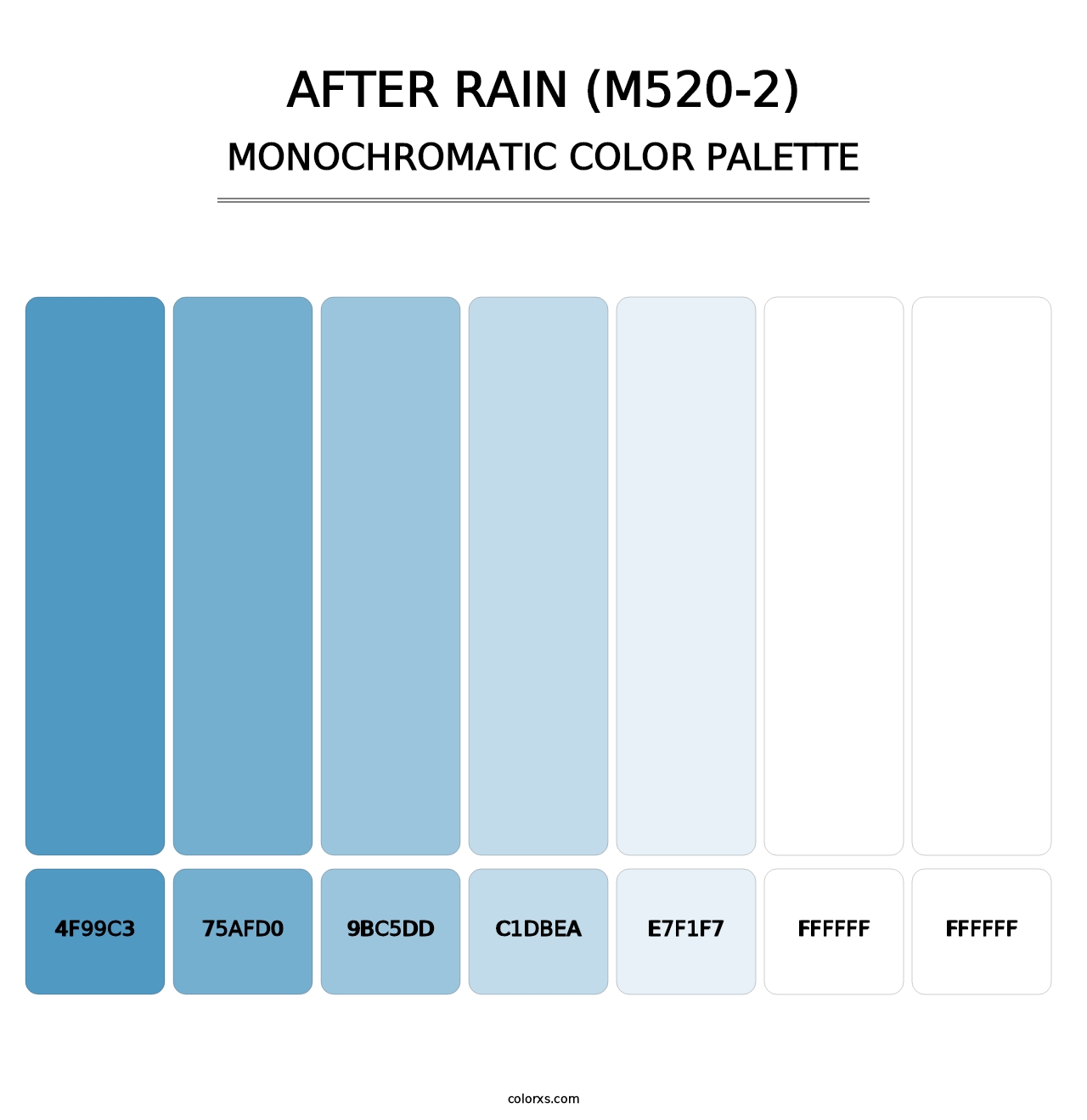 After Rain (M520-2) - Monochromatic Color Palette