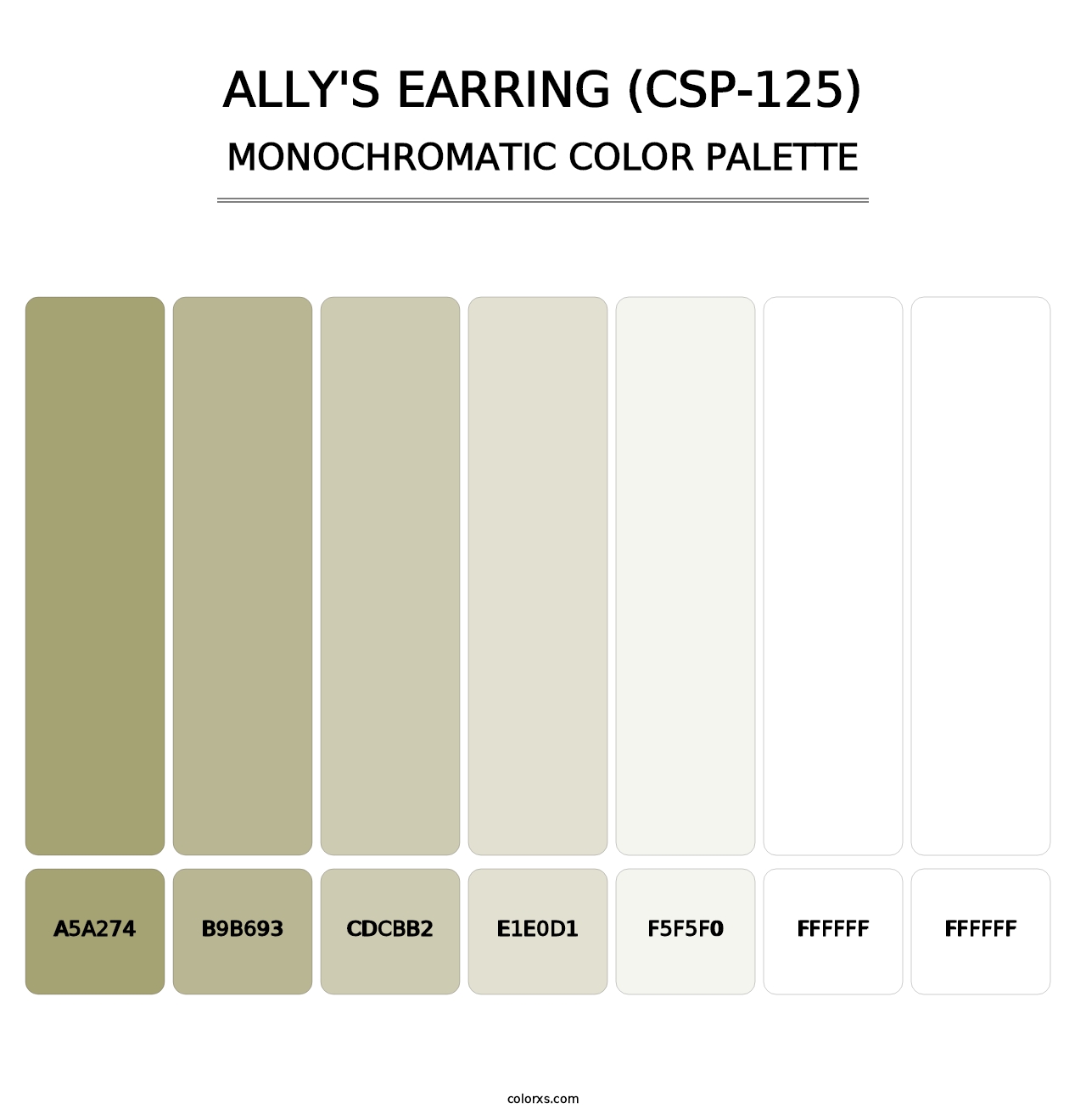 Ally's Earring (CSP-125) - Monochromatic Color Palette