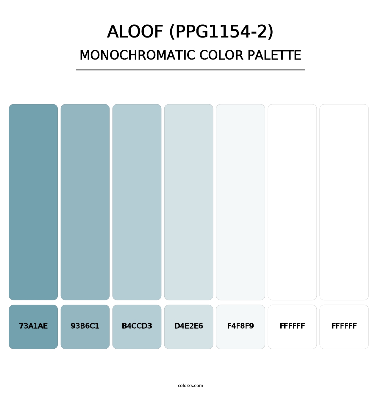 Aloof (PPG1154-2) - Monochromatic Color Palette