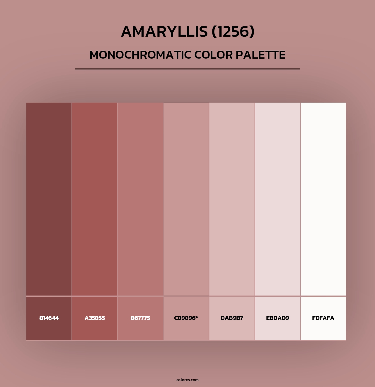 Amaryllis (1256) - Monochromatic Color Palette