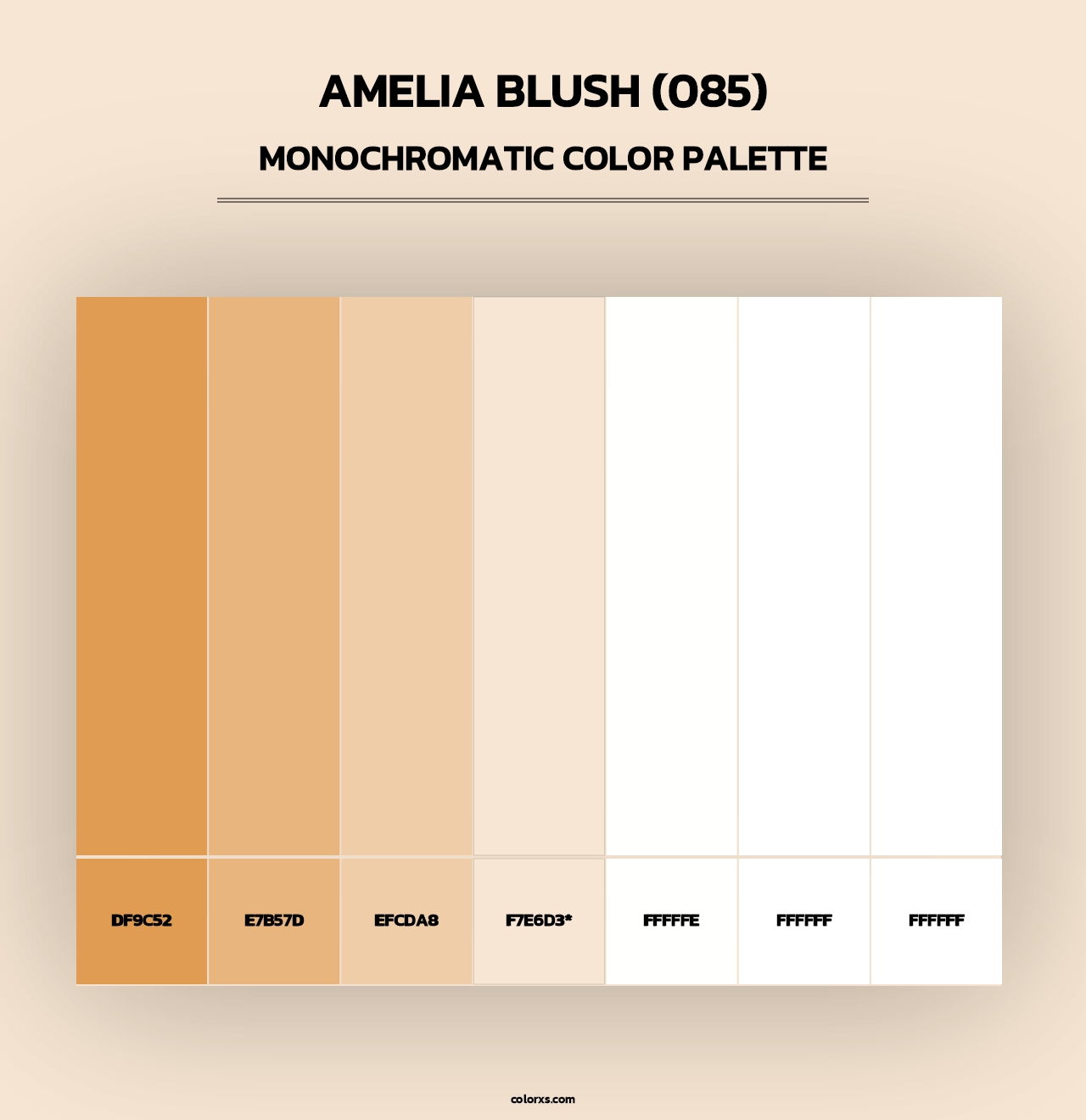 Amelia Blush (085) - Monochromatic Color Palette
