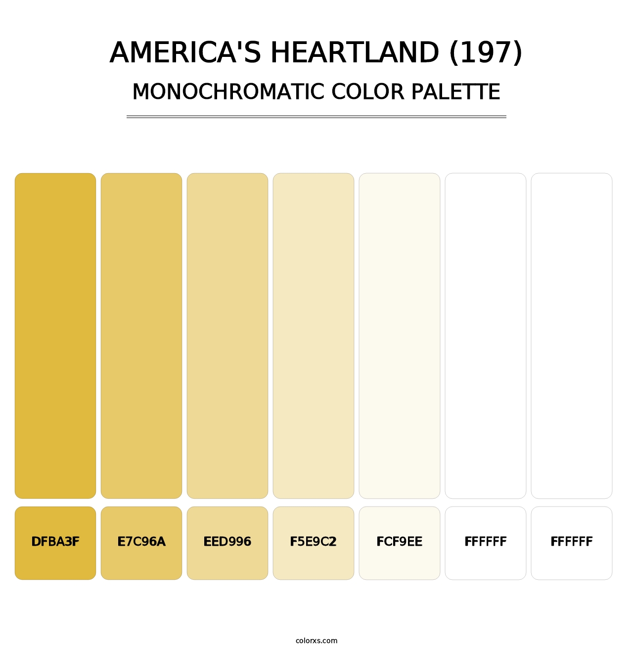 America's Heartland (197) - Monochromatic Color Palette