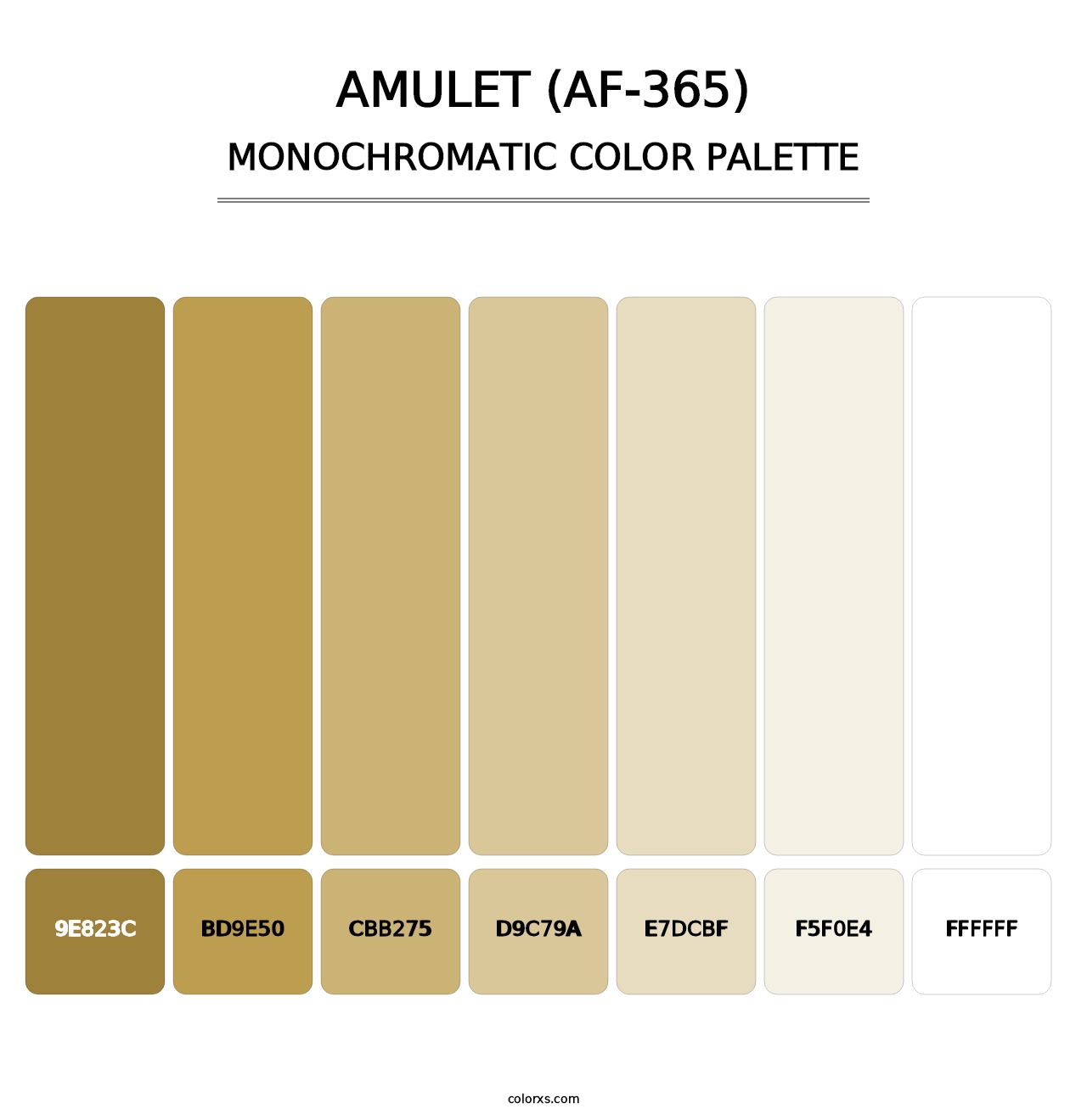 Amulet (AF-365) - Monochromatic Color Palette
