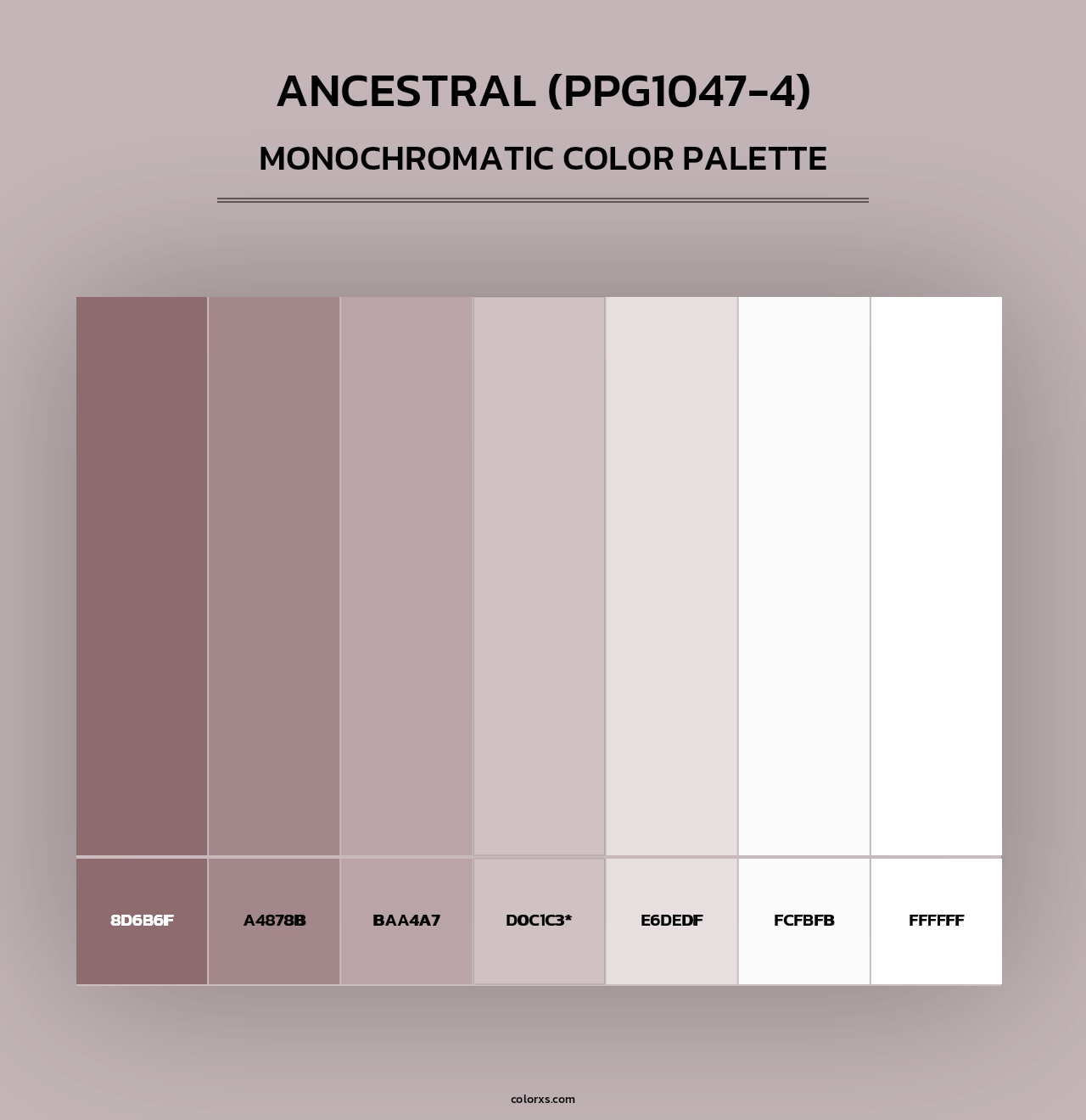 Ancestral (PPG1047-4) - Monochromatic Color Palette
