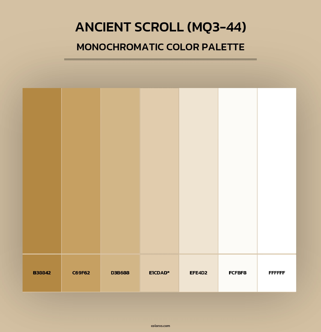 Ancient Scroll (MQ3-44) - Monochromatic Color Palette