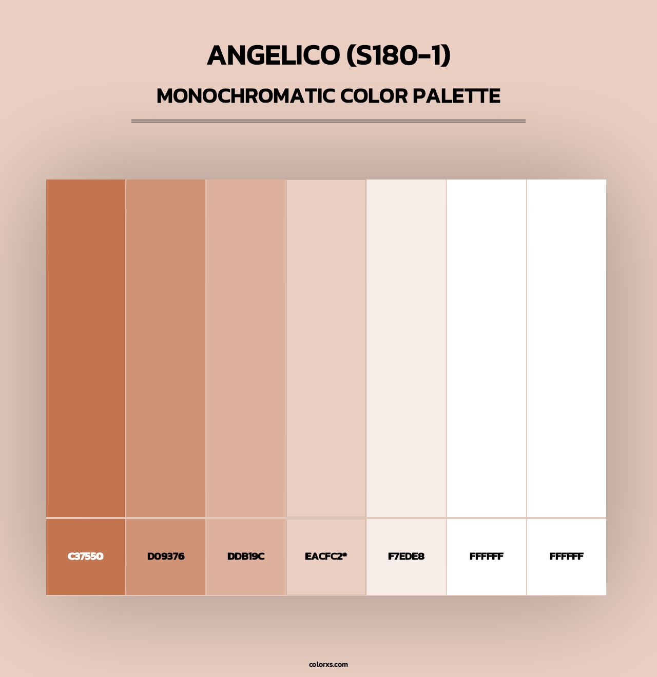 Angelico (S180-1) - Monochromatic Color Palette