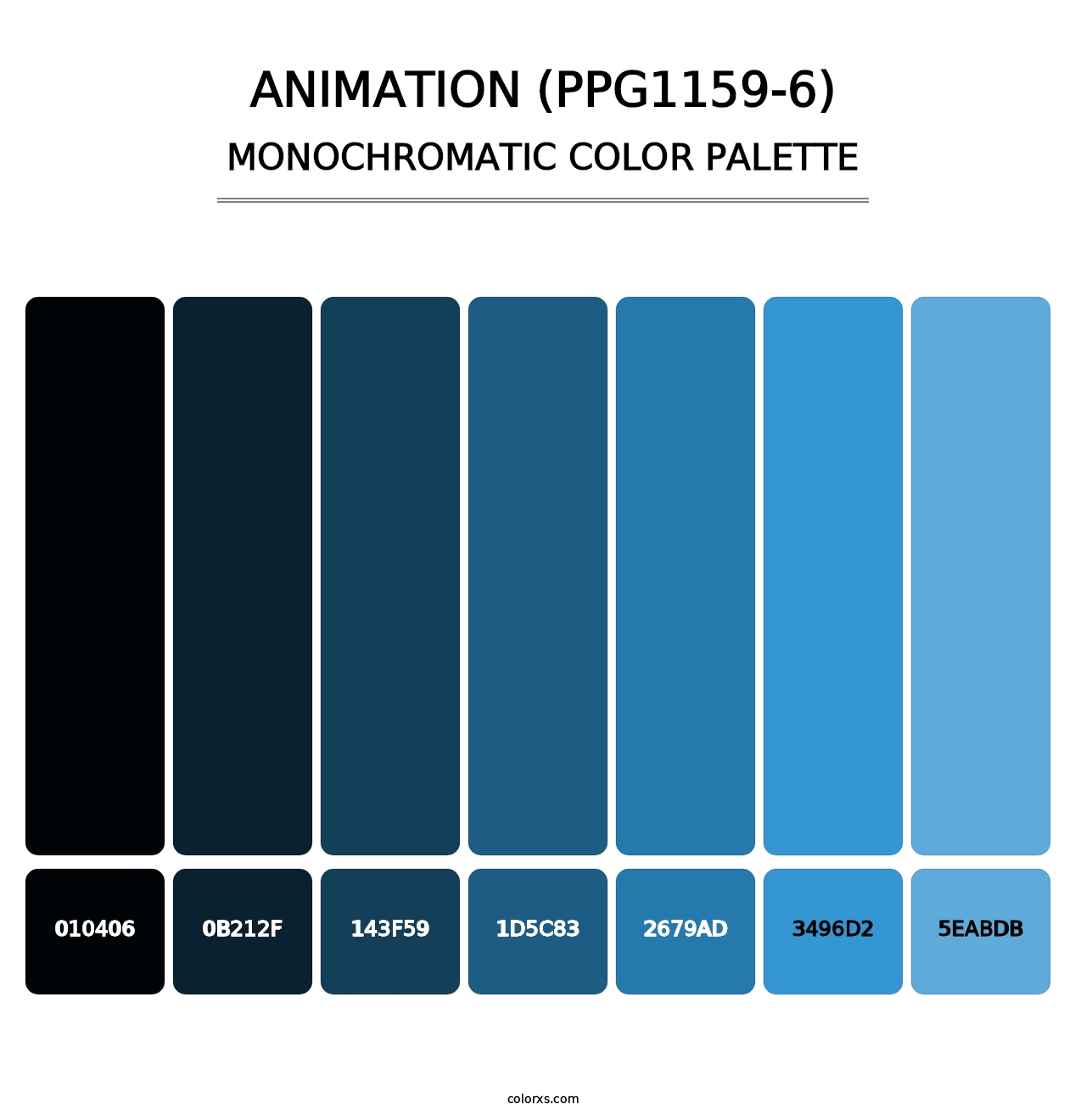 Animation (PPG1159-6) - Monochromatic Color Palette