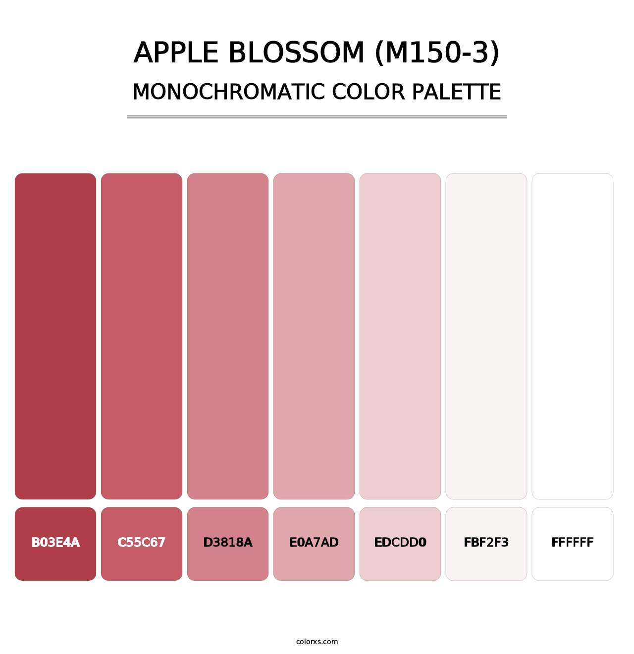 Apple Blossom (M150-3) - Monochromatic Color Palette