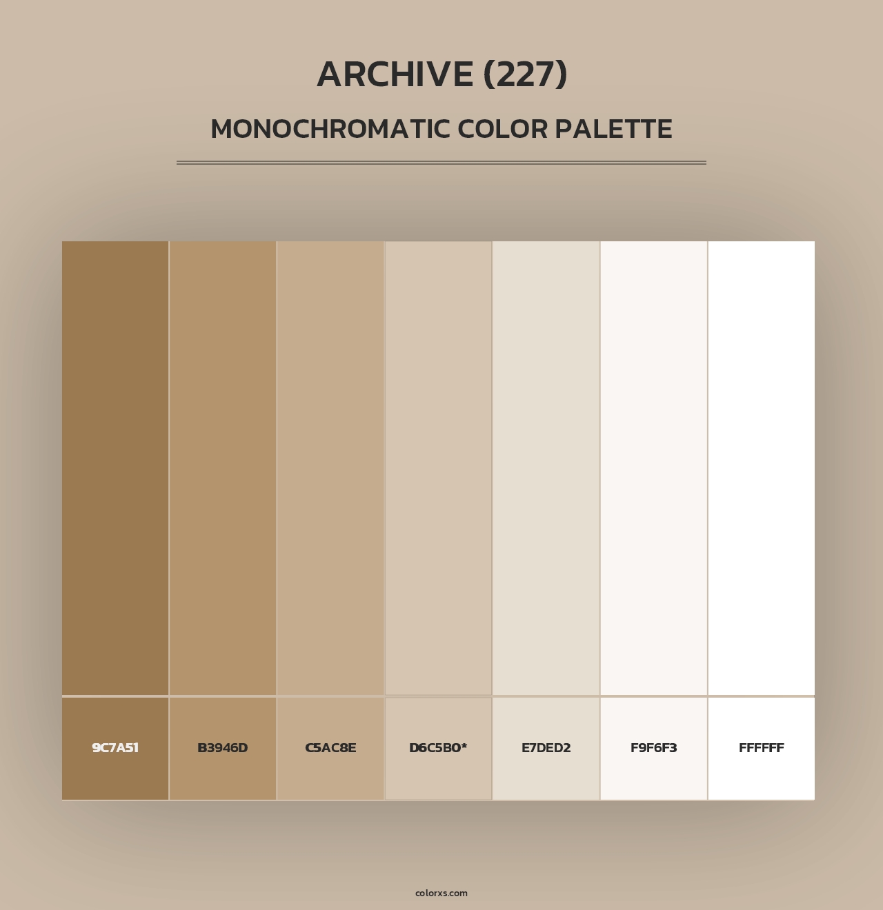 Archive (227) - Monochromatic Color Palette
