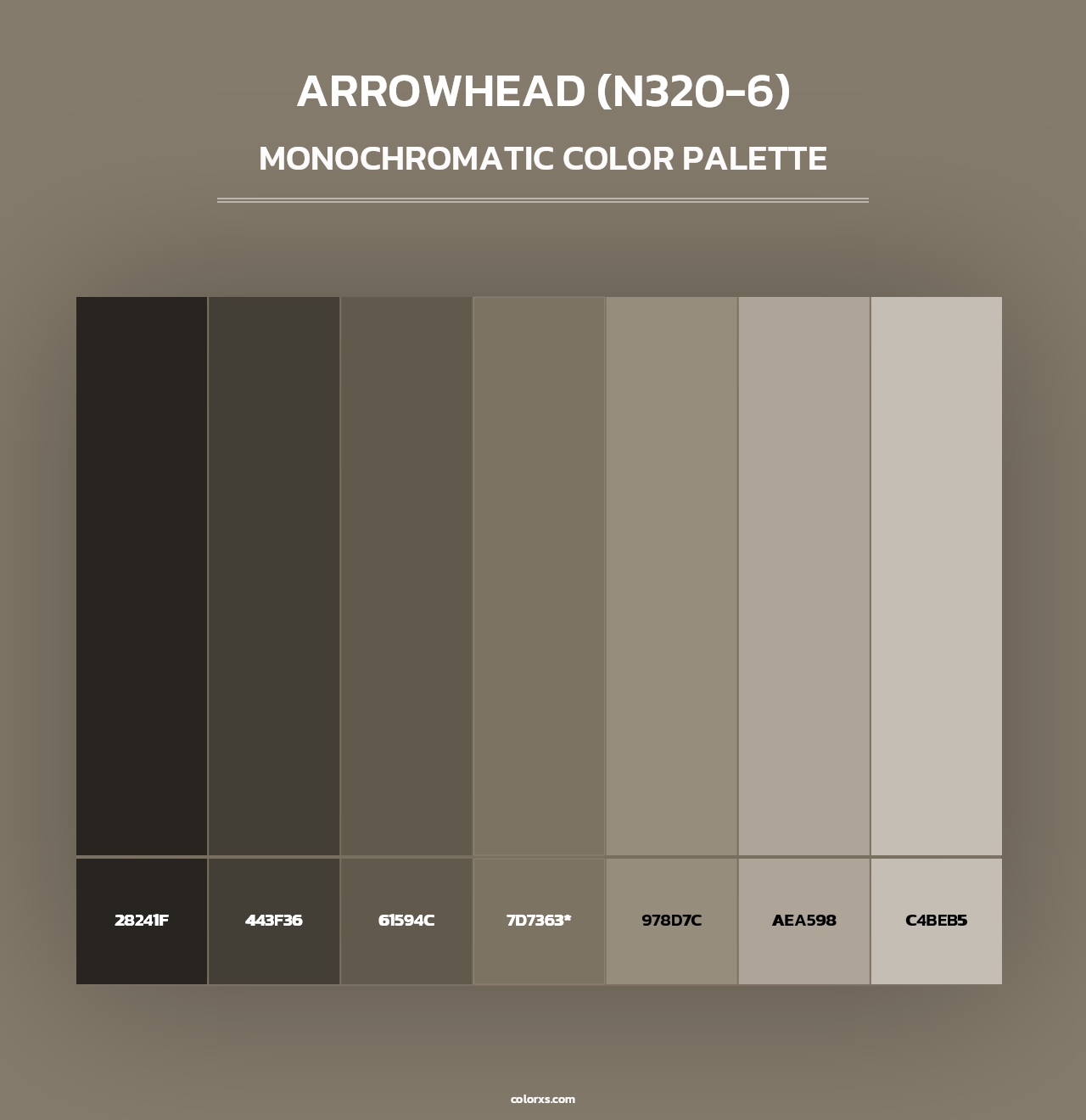 Arrowhead (N320-6) - Monochromatic Color Palette