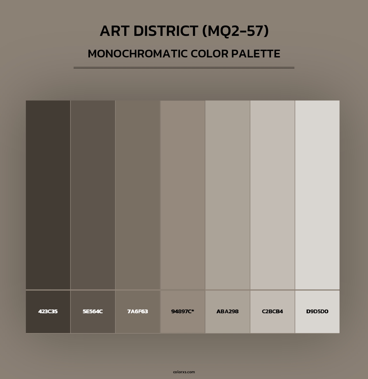 Art District (MQ2-57) - Monochromatic Color Palette