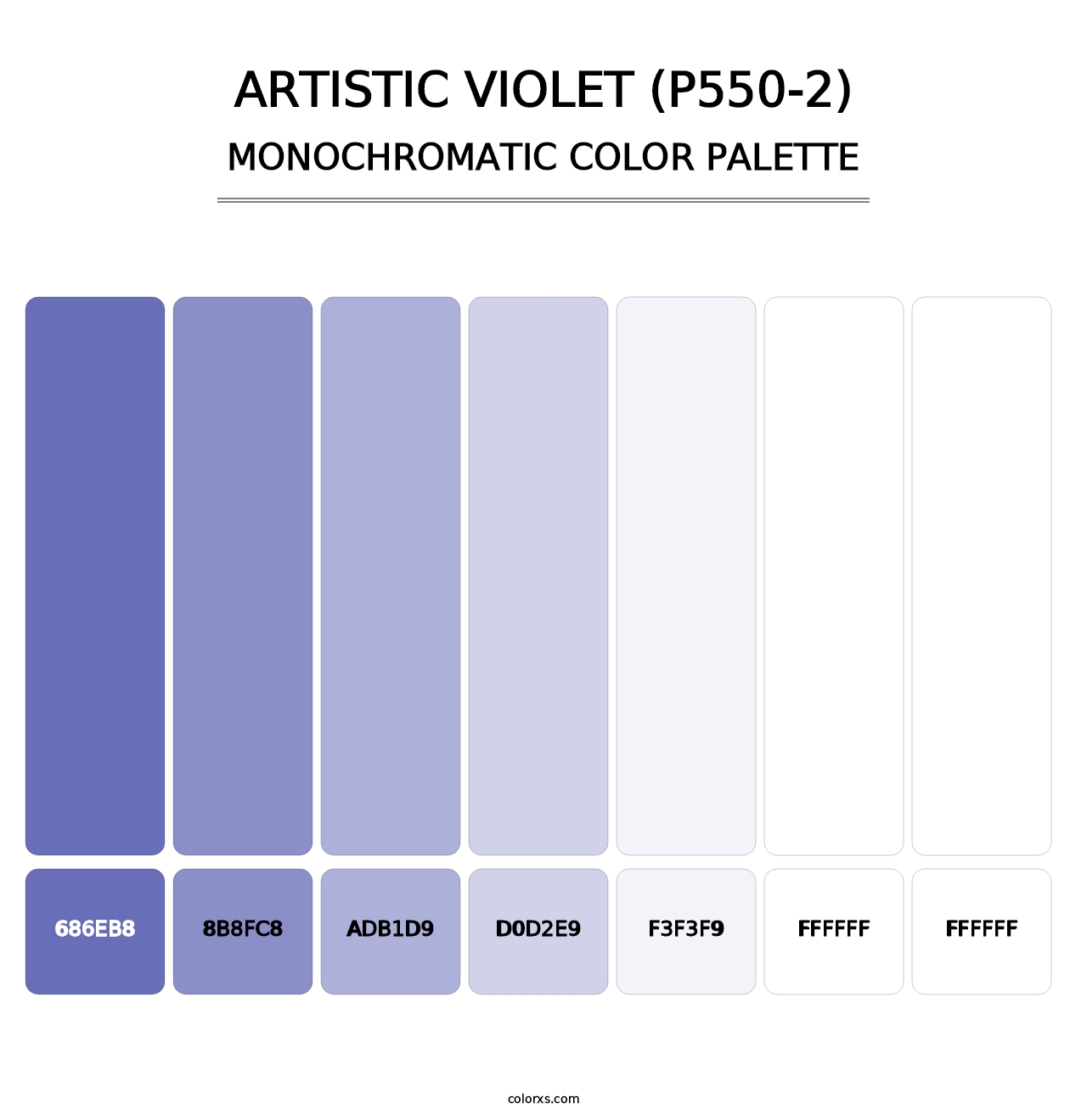 Artistic Violet (P550-2) - Monochromatic Color Palette