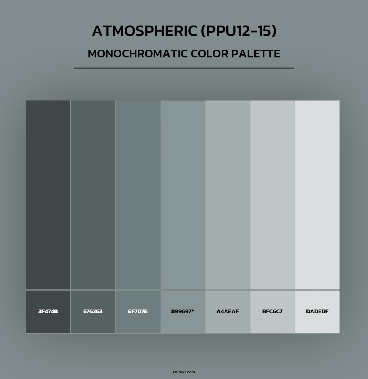 Atmospheric (PPU12-15) - Monochromatic Color Palette