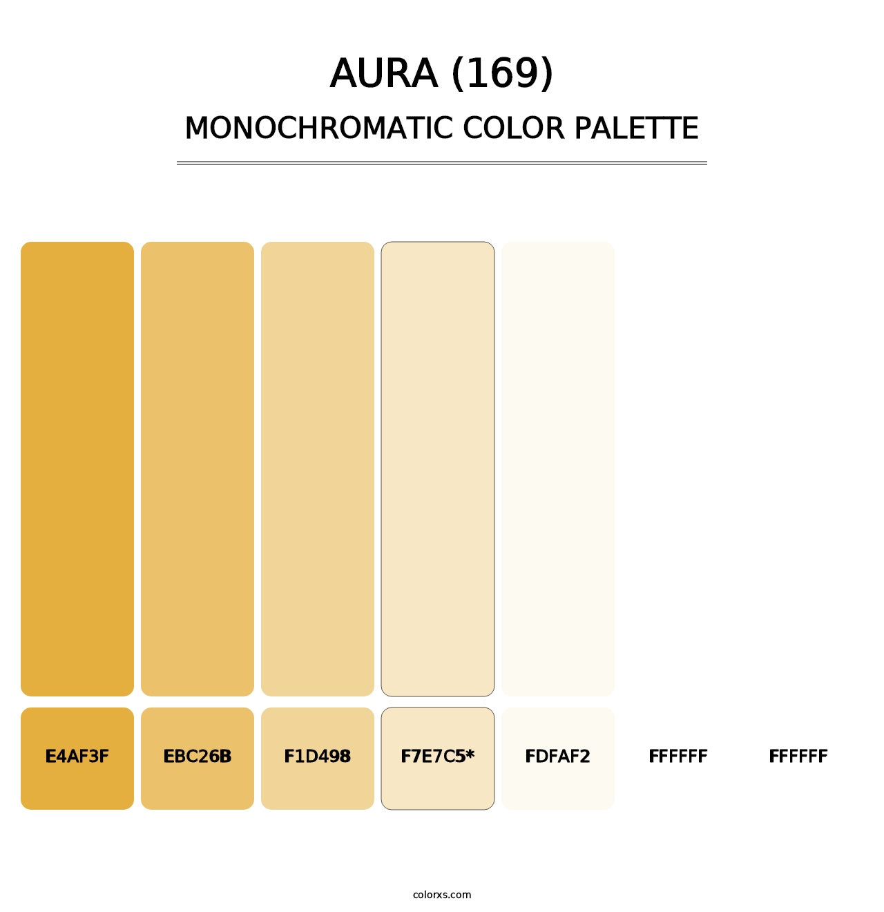 Aura (169) - Monochromatic Color Palette