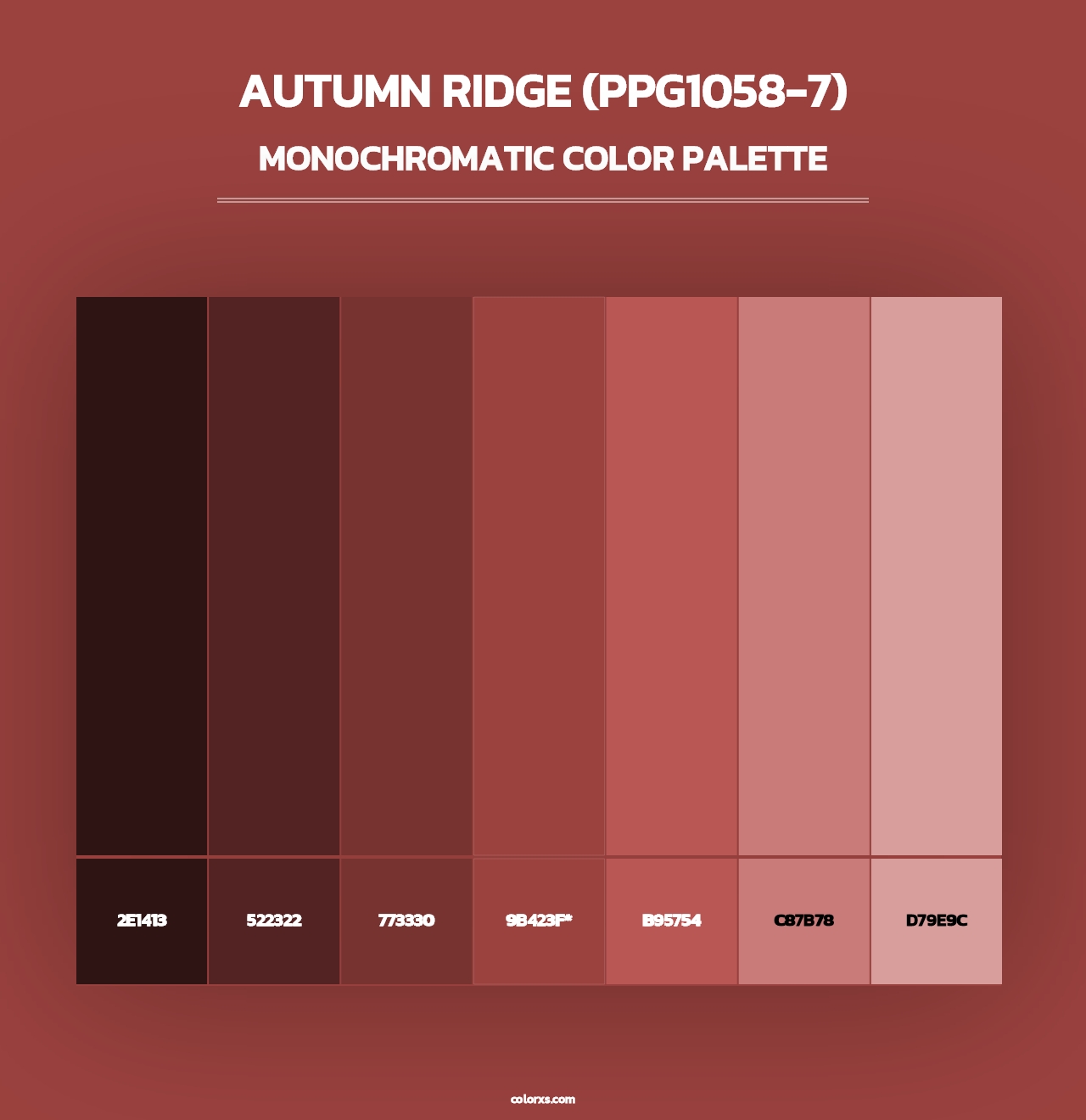 Autumn Ridge (PPG1058-7) - Monochromatic Color Palette