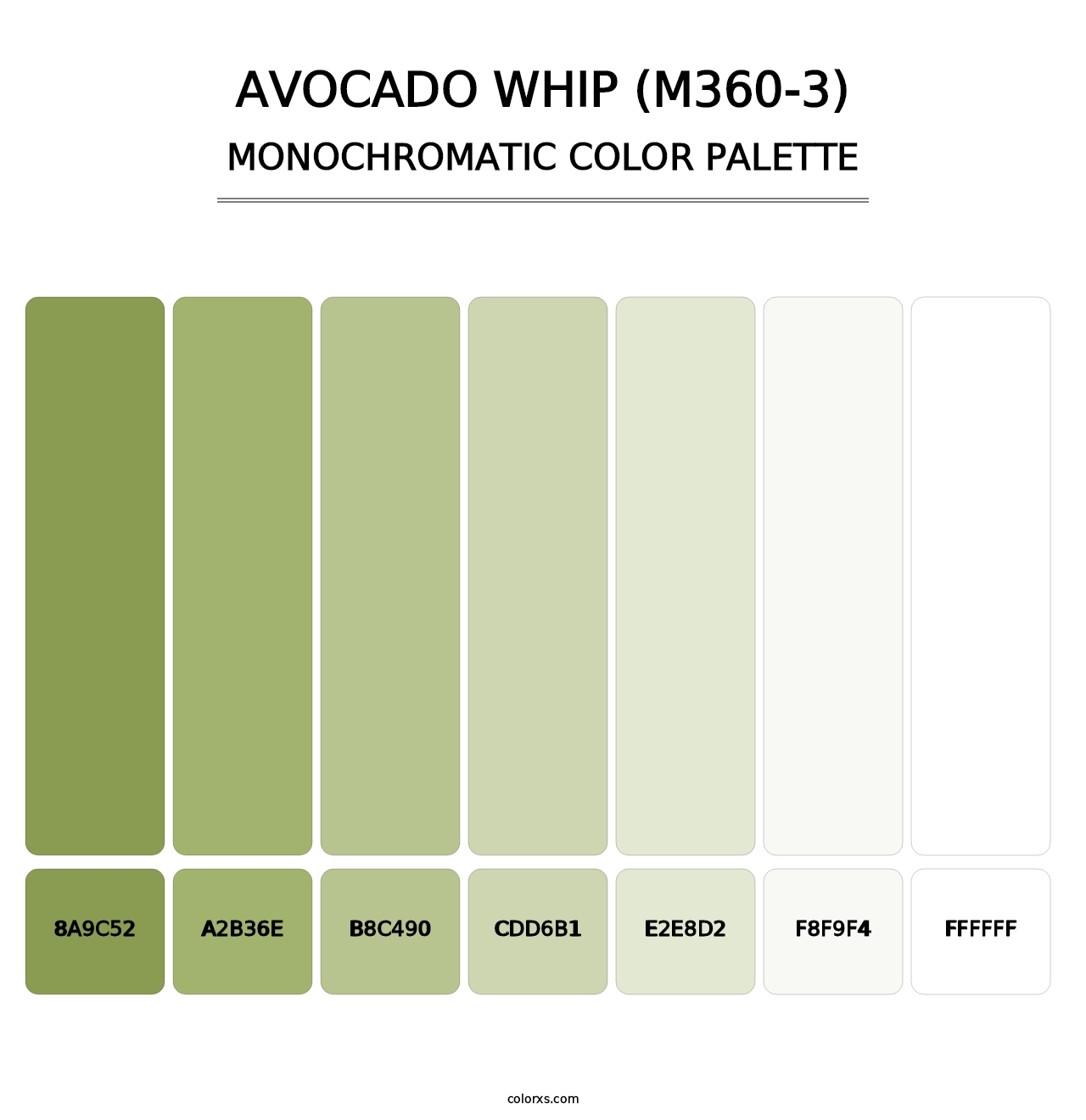 Avocado Whip (M360-3) - Monochromatic Color Palette