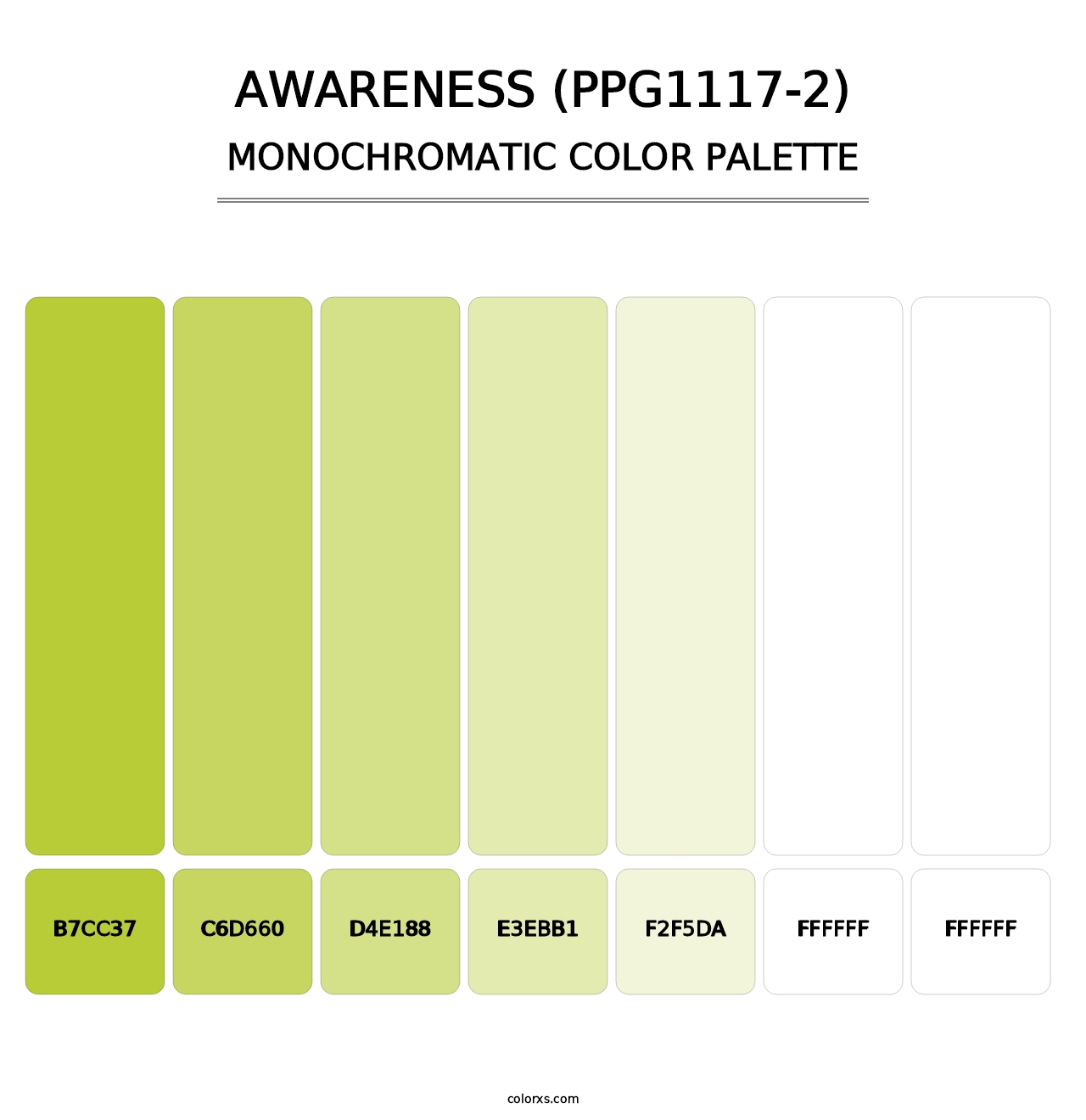 Awareness (PPG1117-2) - Monochromatic Color Palette