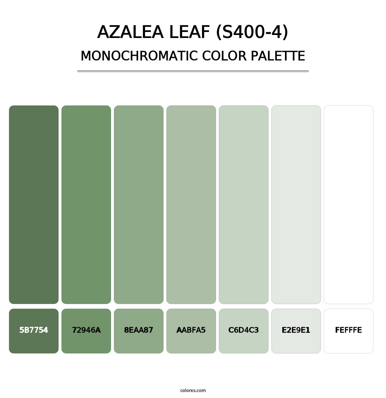 Azalea Leaf (S400-4) - Monochromatic Color Palette