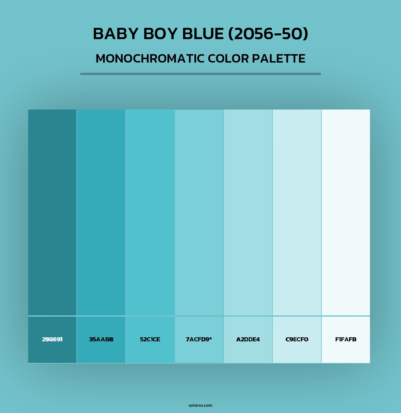 Baby Boy Blue (2056-50) - Monochromatic Color Palette
