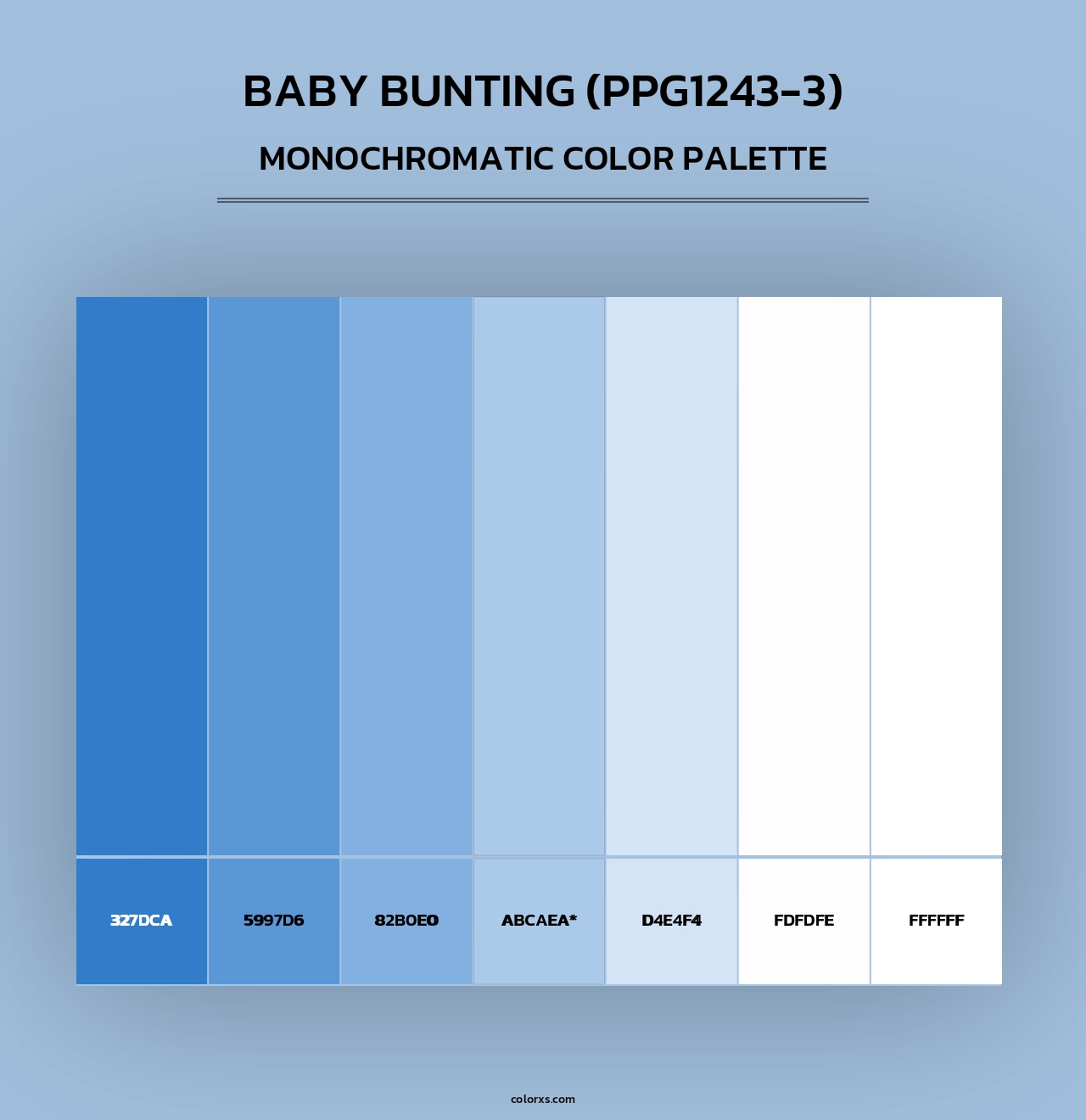 Baby Bunting (PPG1243-3) - Monochromatic Color Palette