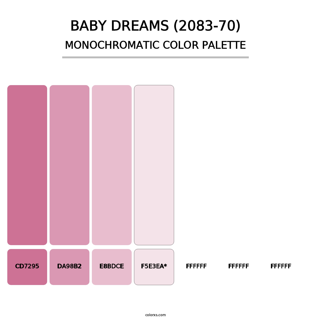 Baby Dreams (2083-70) - Monochromatic Color Palette