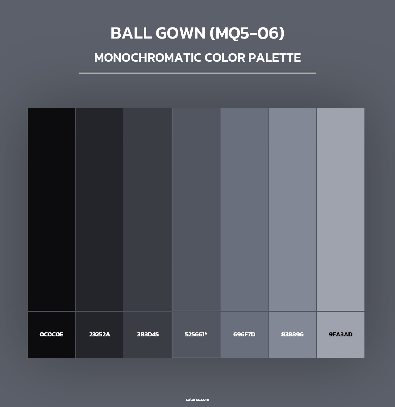 Ball Gown (MQ5-06) - Monochromatic Color Palette