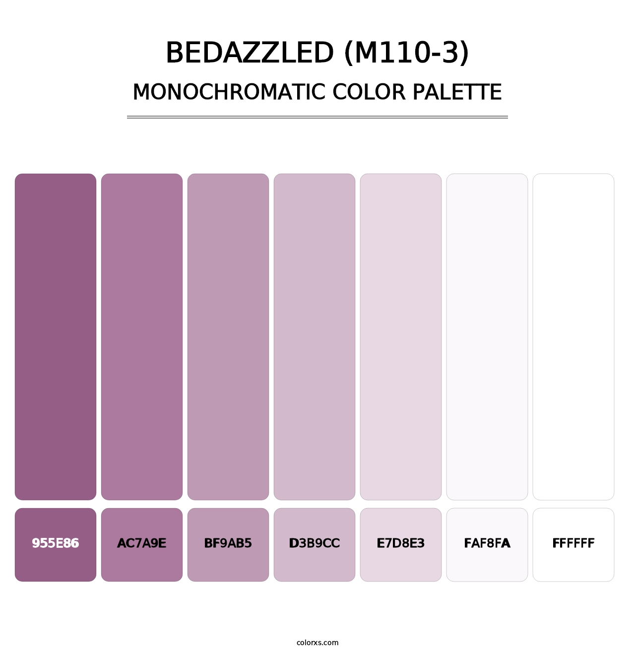 Bedazzled (M110-3) - Monochromatic Color Palette