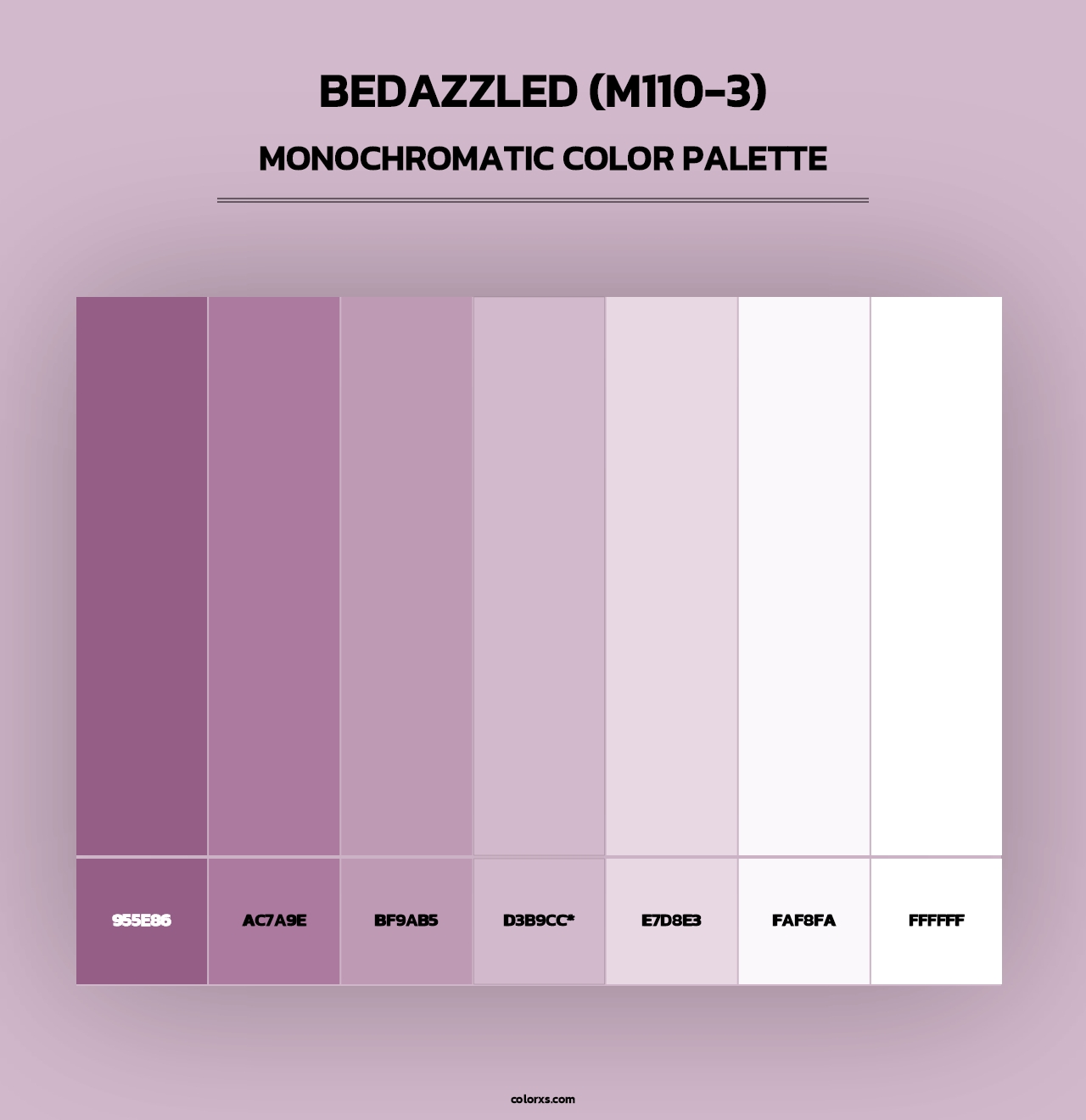 Bedazzled (M110-3) - Monochromatic Color Palette