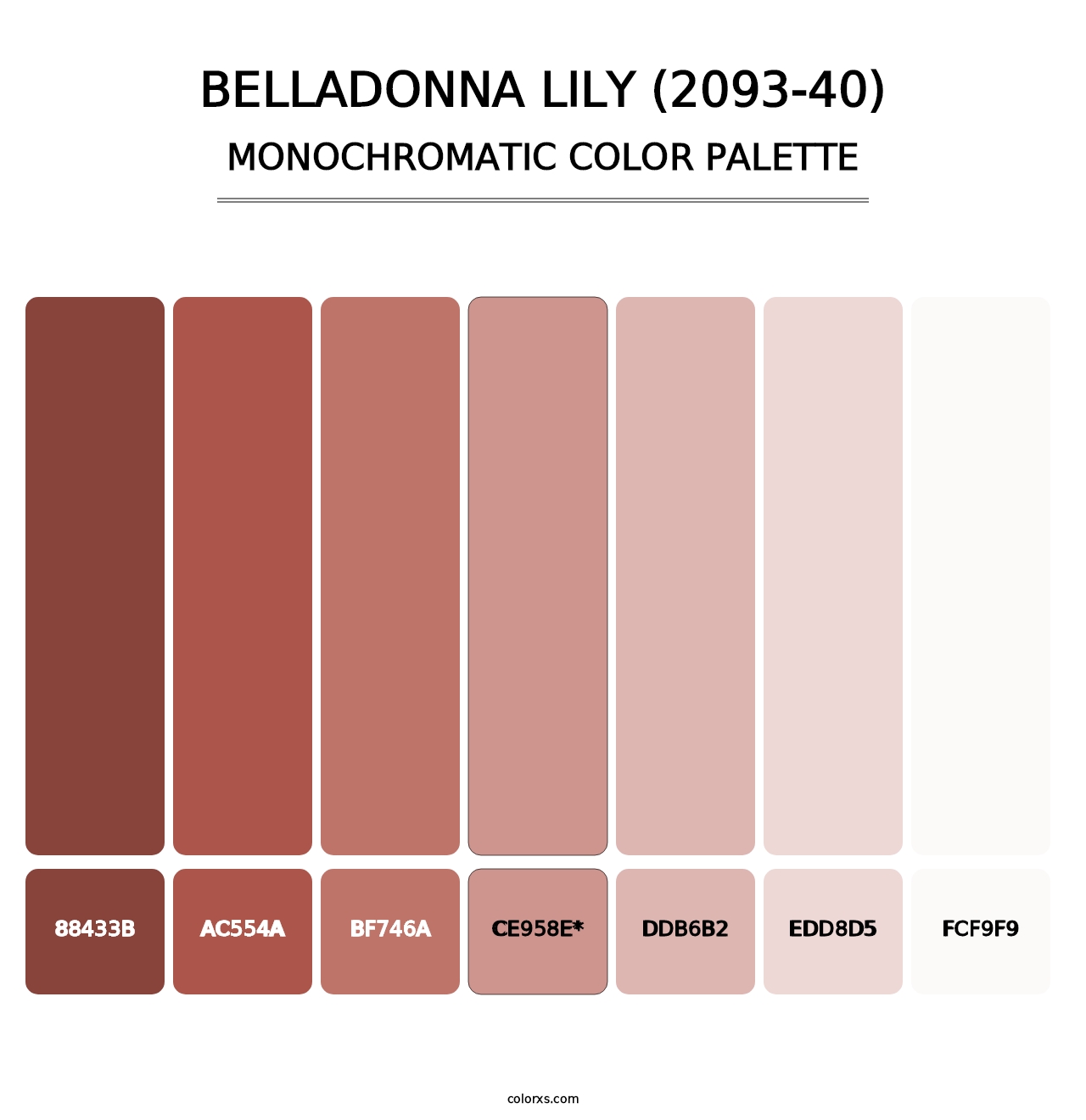 Belladonna Lily (2093-40) - Monochromatic Color Palette