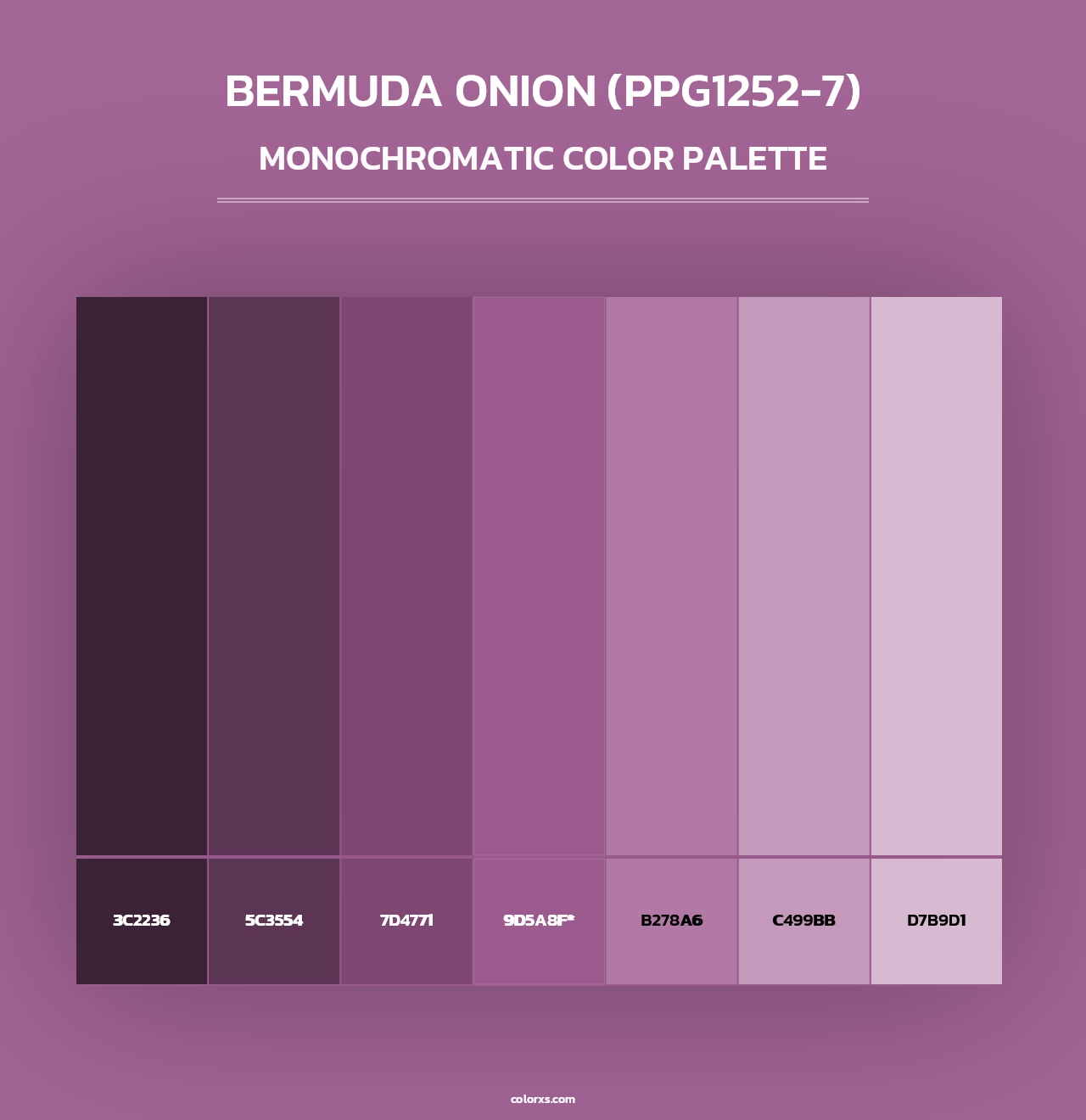 Bermuda Onion (PPG1252-7) - Monochromatic Color Palette