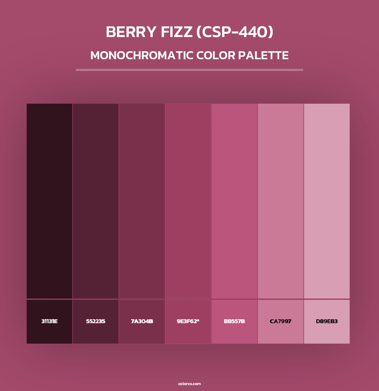 Berry Fizz (CSP-440) - Monochromatic Color Palette