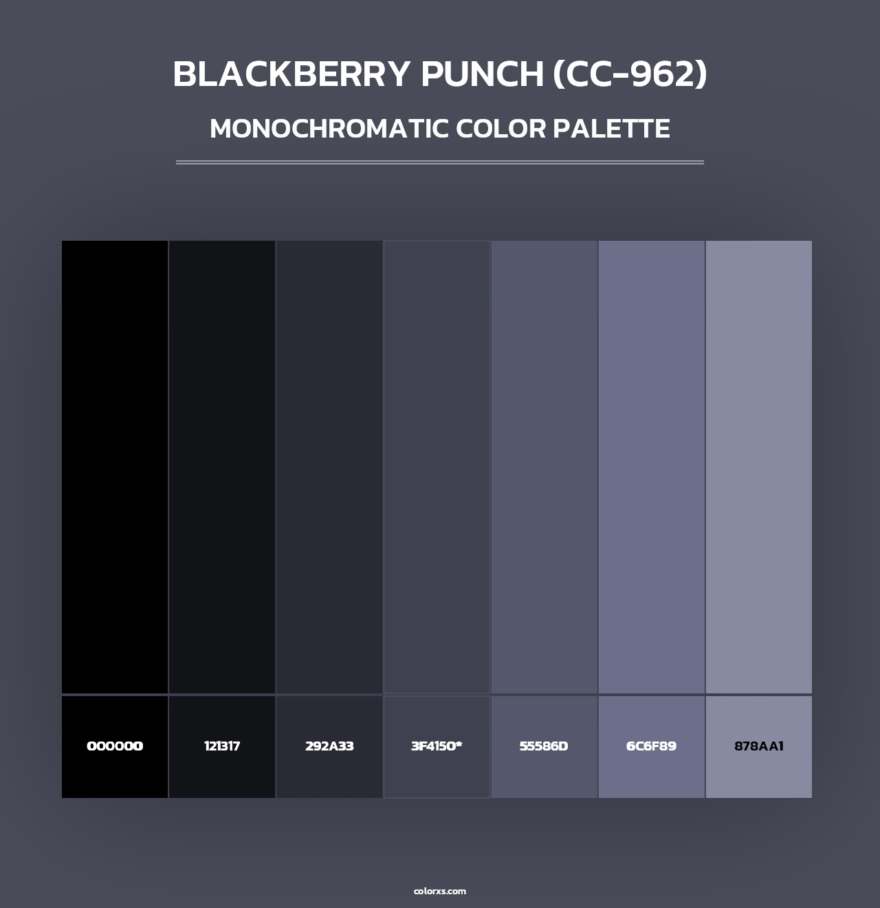 Blackberry Punch (CC-962) - Monochromatic Color Palette