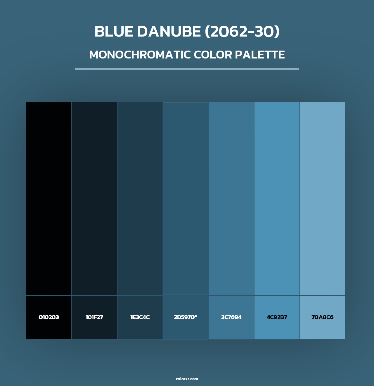 Blue Danube (2062-30) - Monochromatic Color Palette